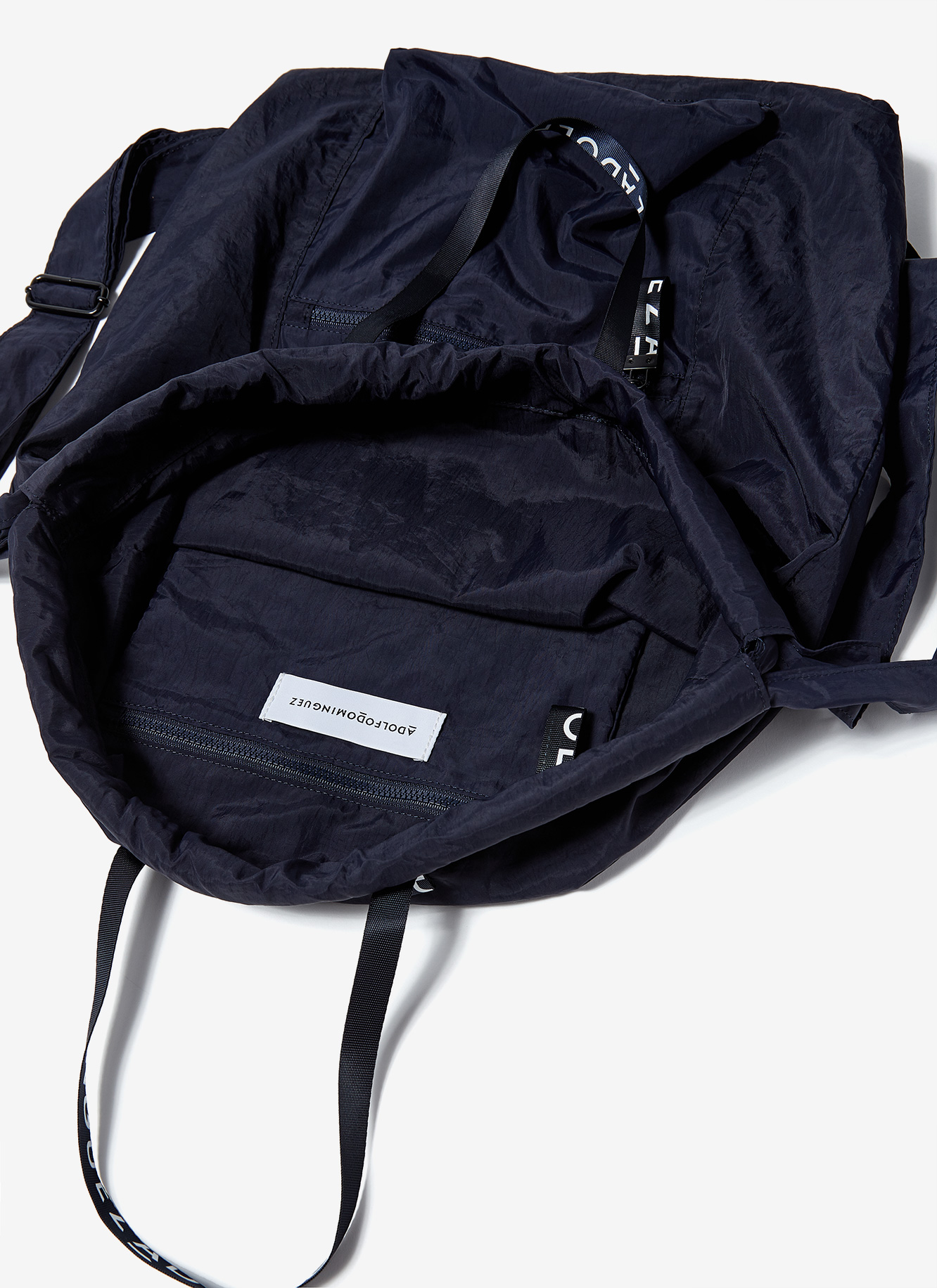 Nylon backpack with logoed handles image number 2