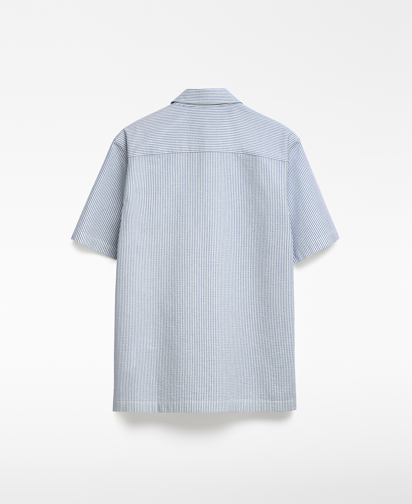 Camisa rayas seersucker algodón hombre image number 5