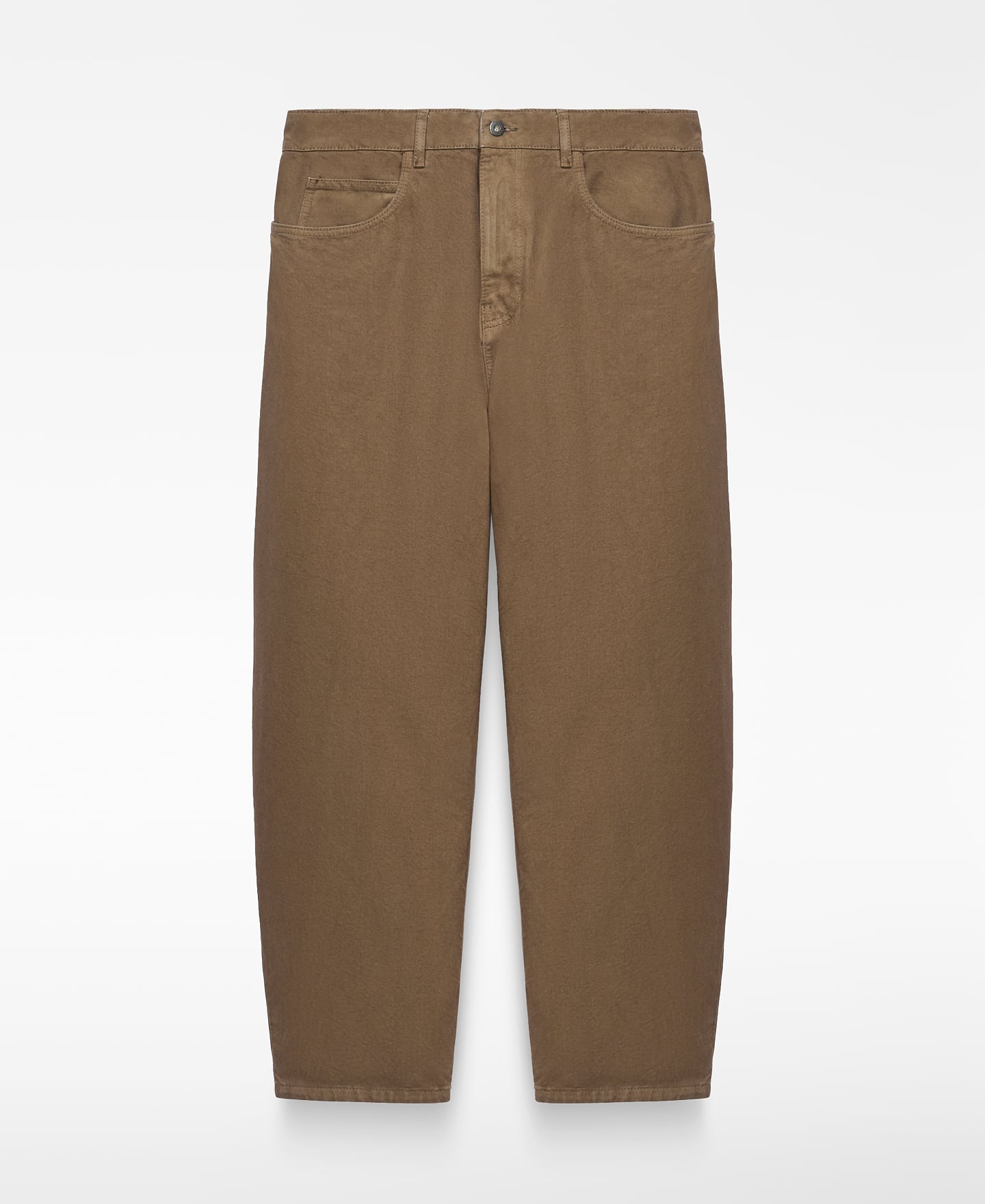 Pantal&oacute;n barrel fit denim algod&oacute;n image number 0