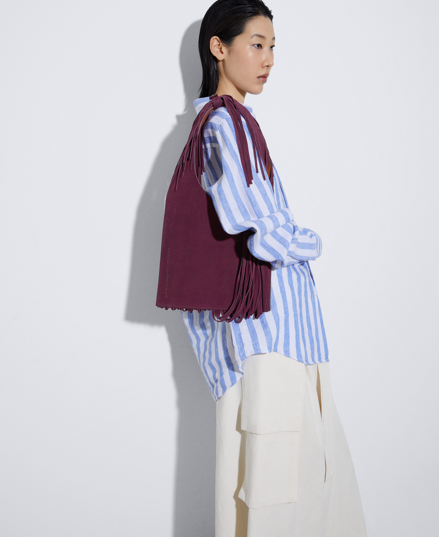 エクストラロングフリンジ付きホーボー image number 5