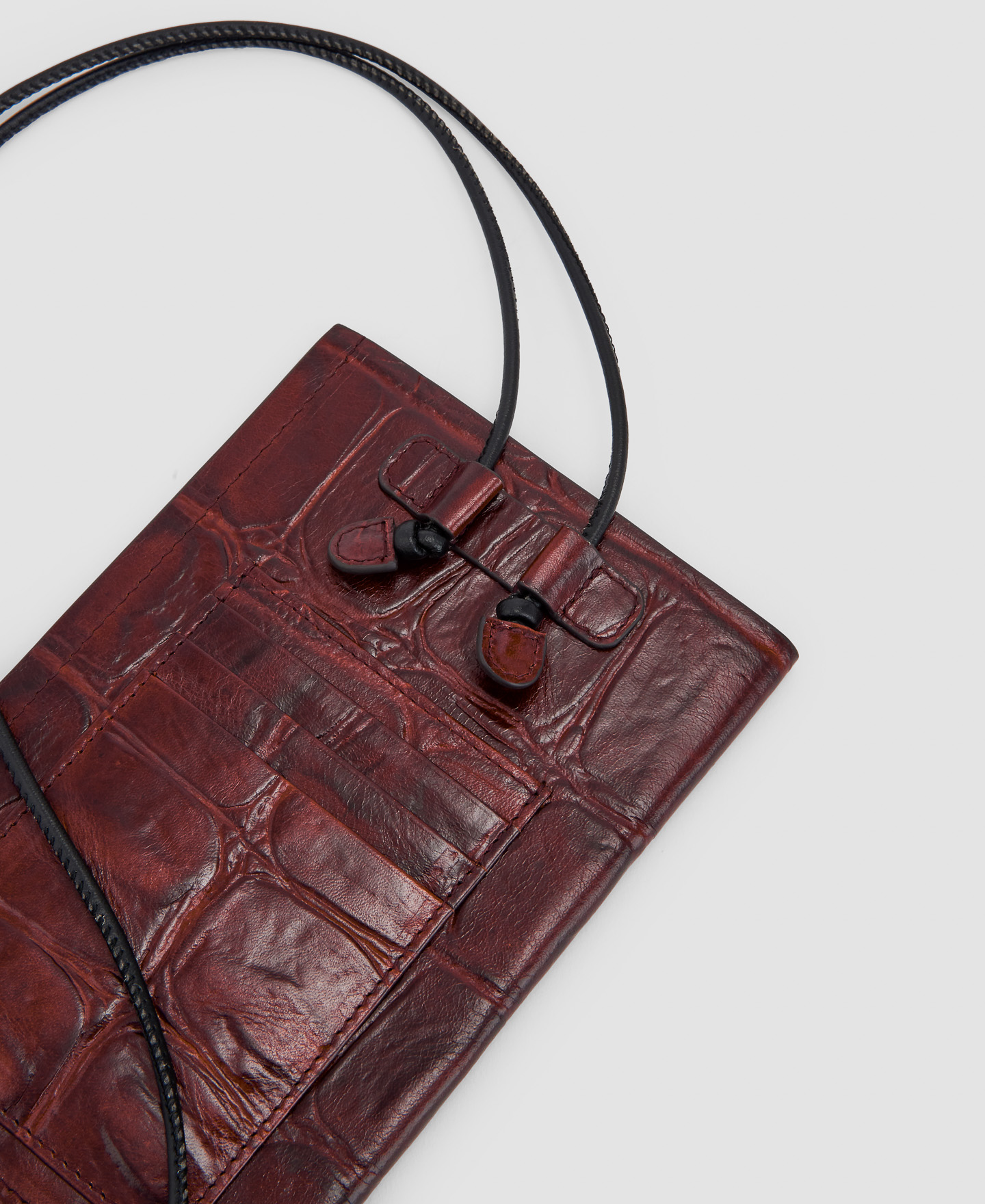 Mobile phone holder in coco leather image number 2