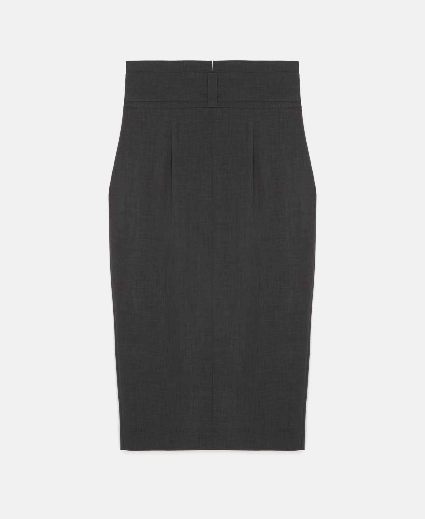 Pleated front midi skirt image number 5