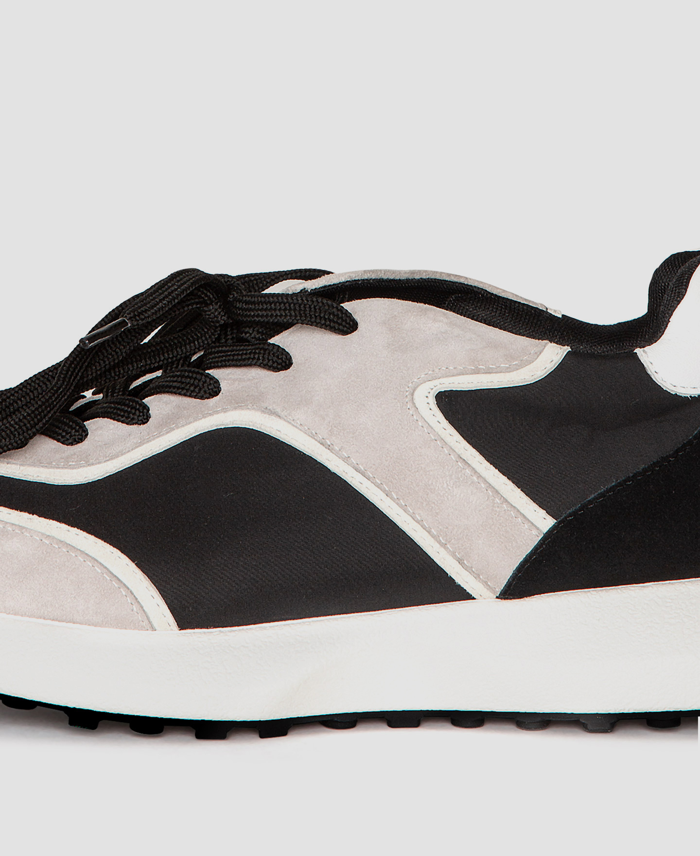 Nylon and leather sneakers image number 2