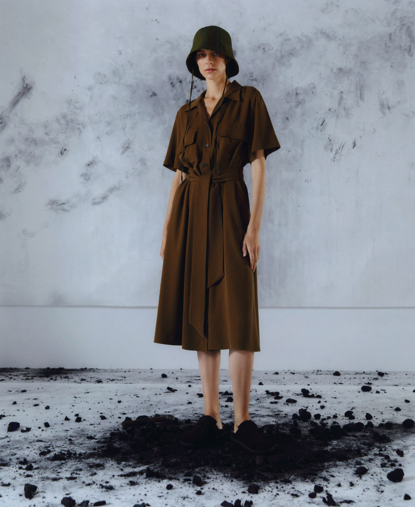 Vestido camisero en lyocell image number 1