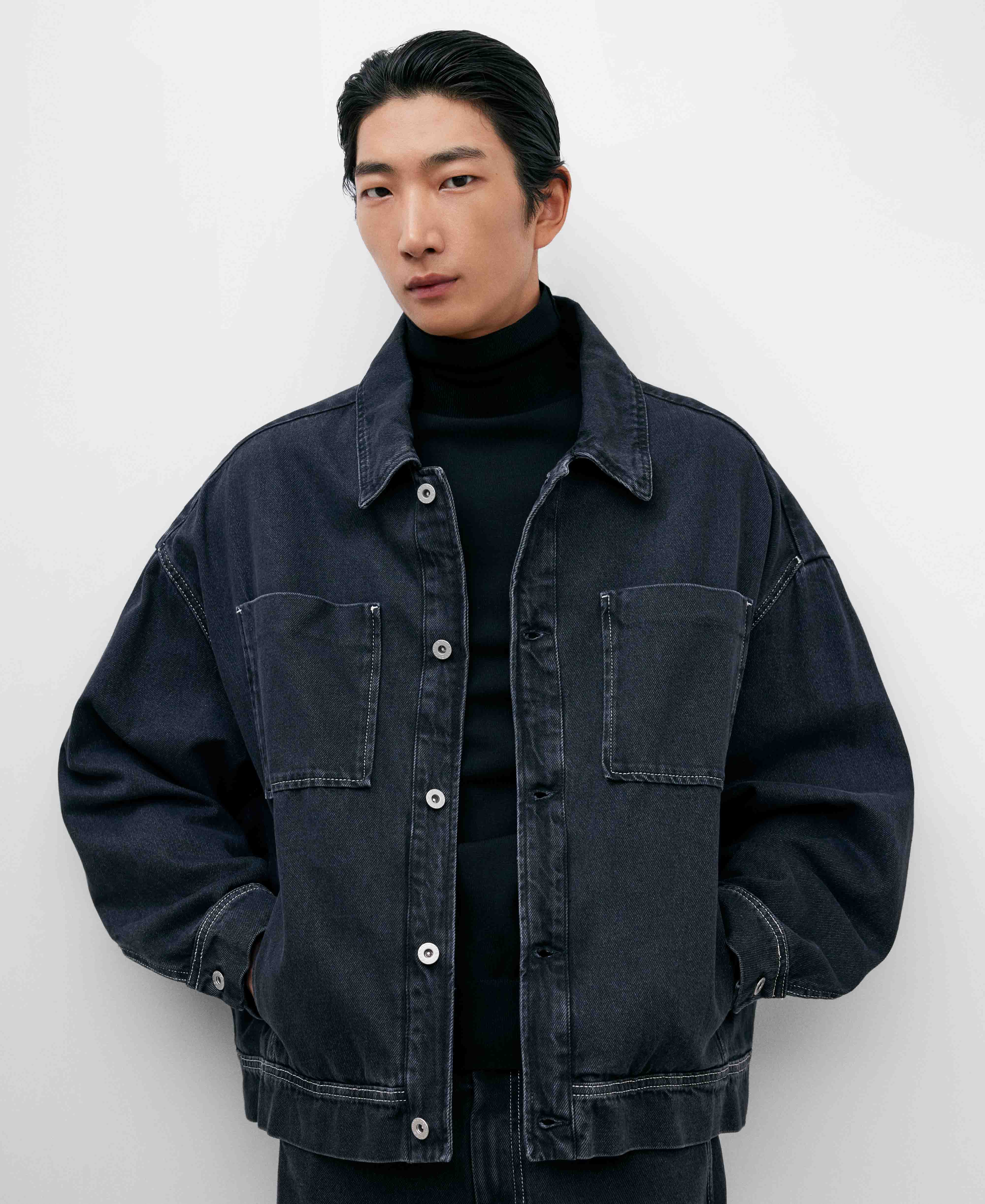 Oversize denim jacket image number 0