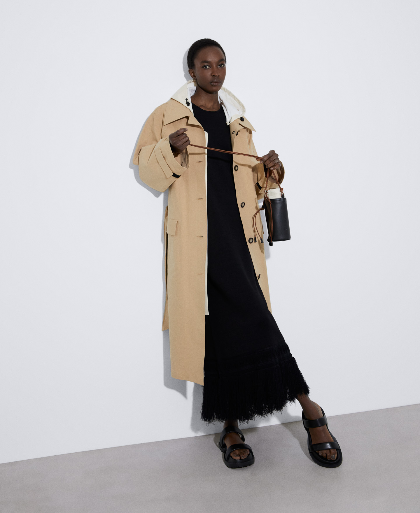 Long dress with fringes image number 1