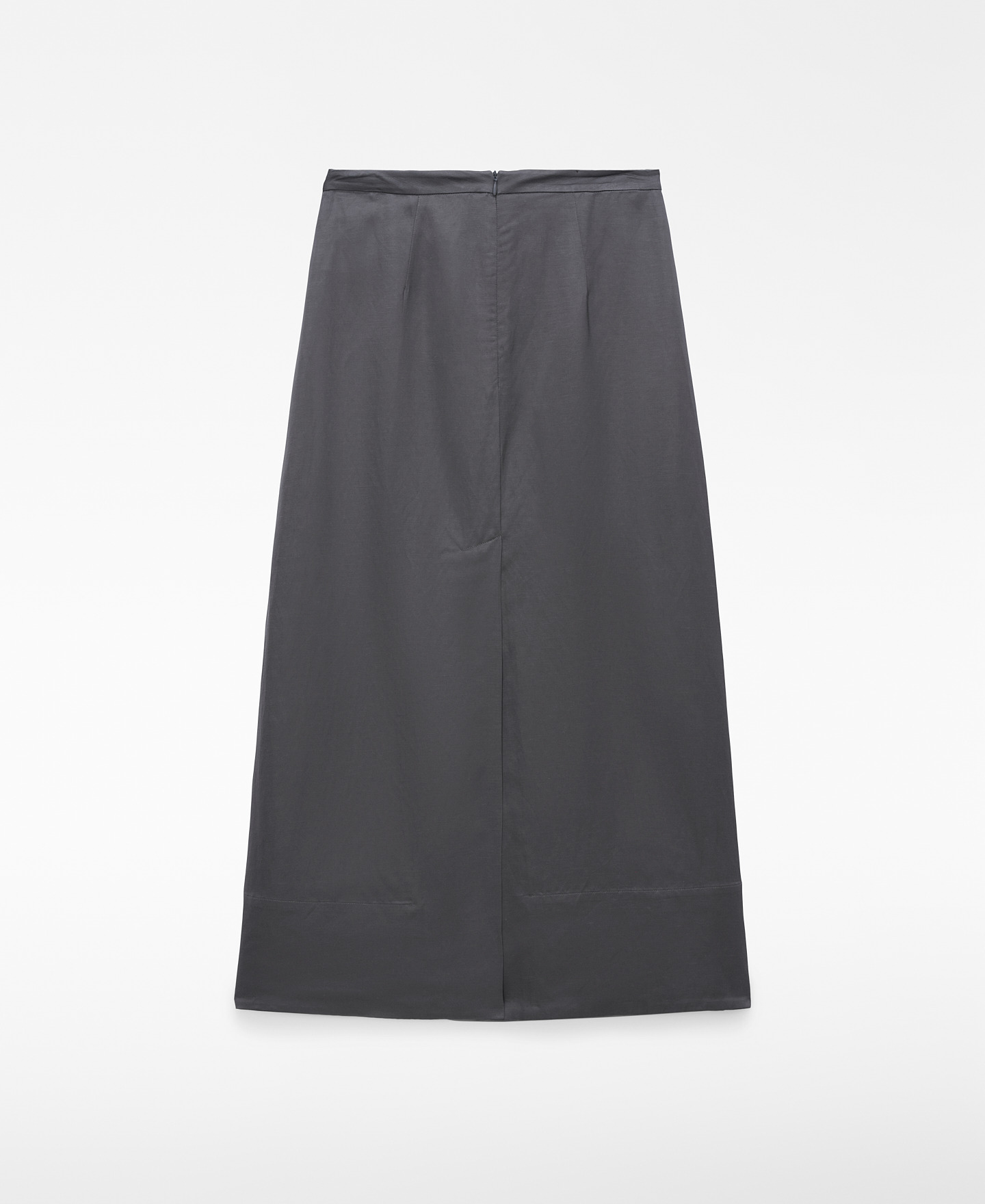 Pleated A-line midi skirt image number 5