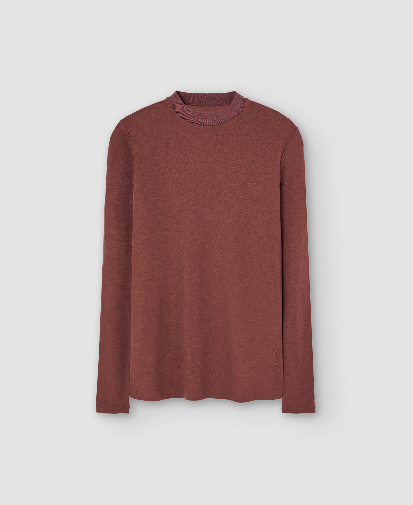 Long sleeve merino wool sweater image number 4