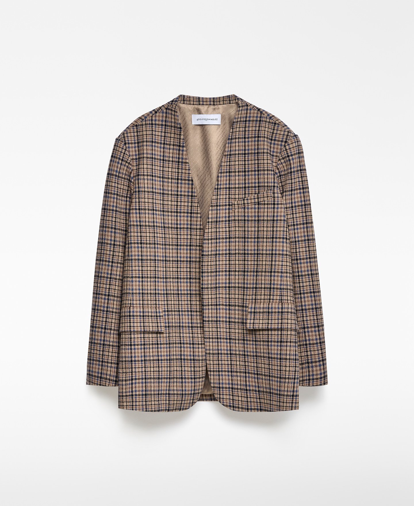 Checked tailored blazer woman image number 4