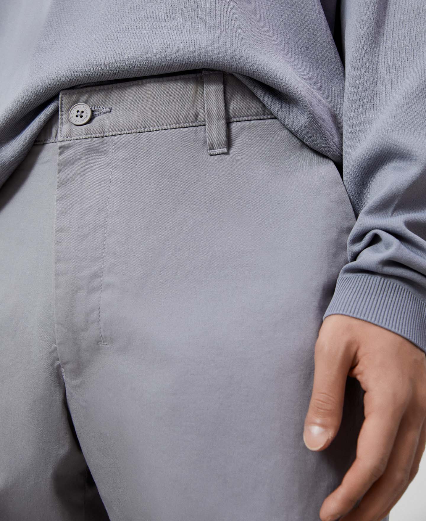 Stretch cotton chino trousers image number 3