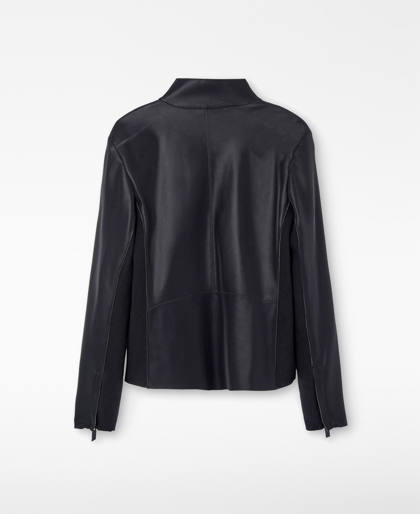 Veste biker ajustée noire pour femme image number 1
