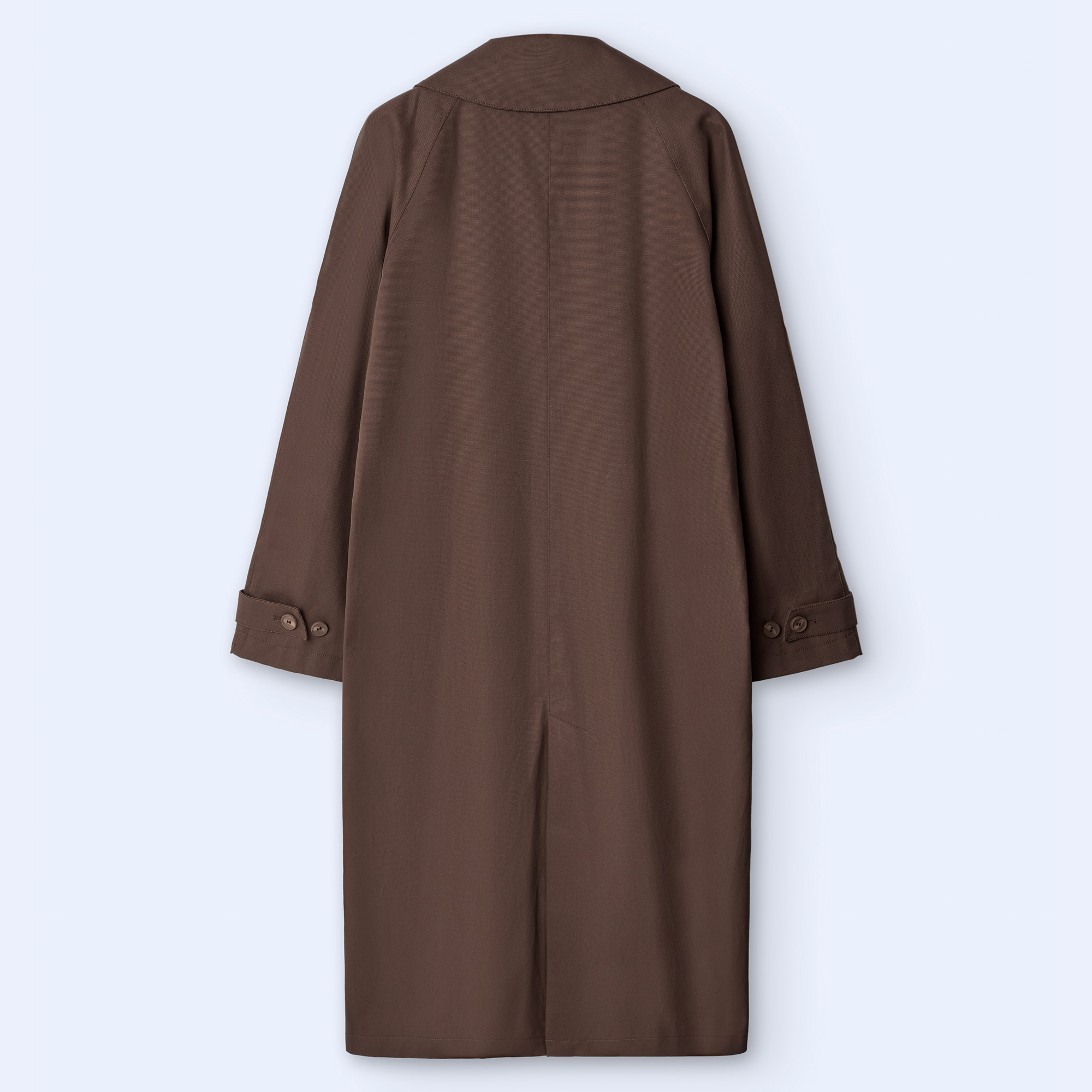 Gabardina oversize en algodón encerado image number 5