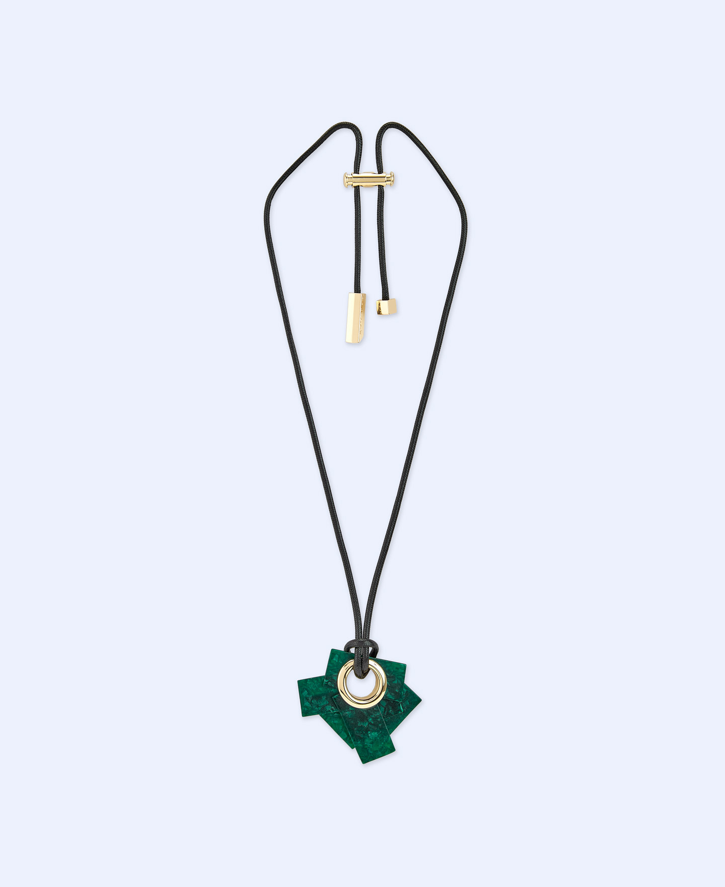 Rectangular resin pendant image number 0