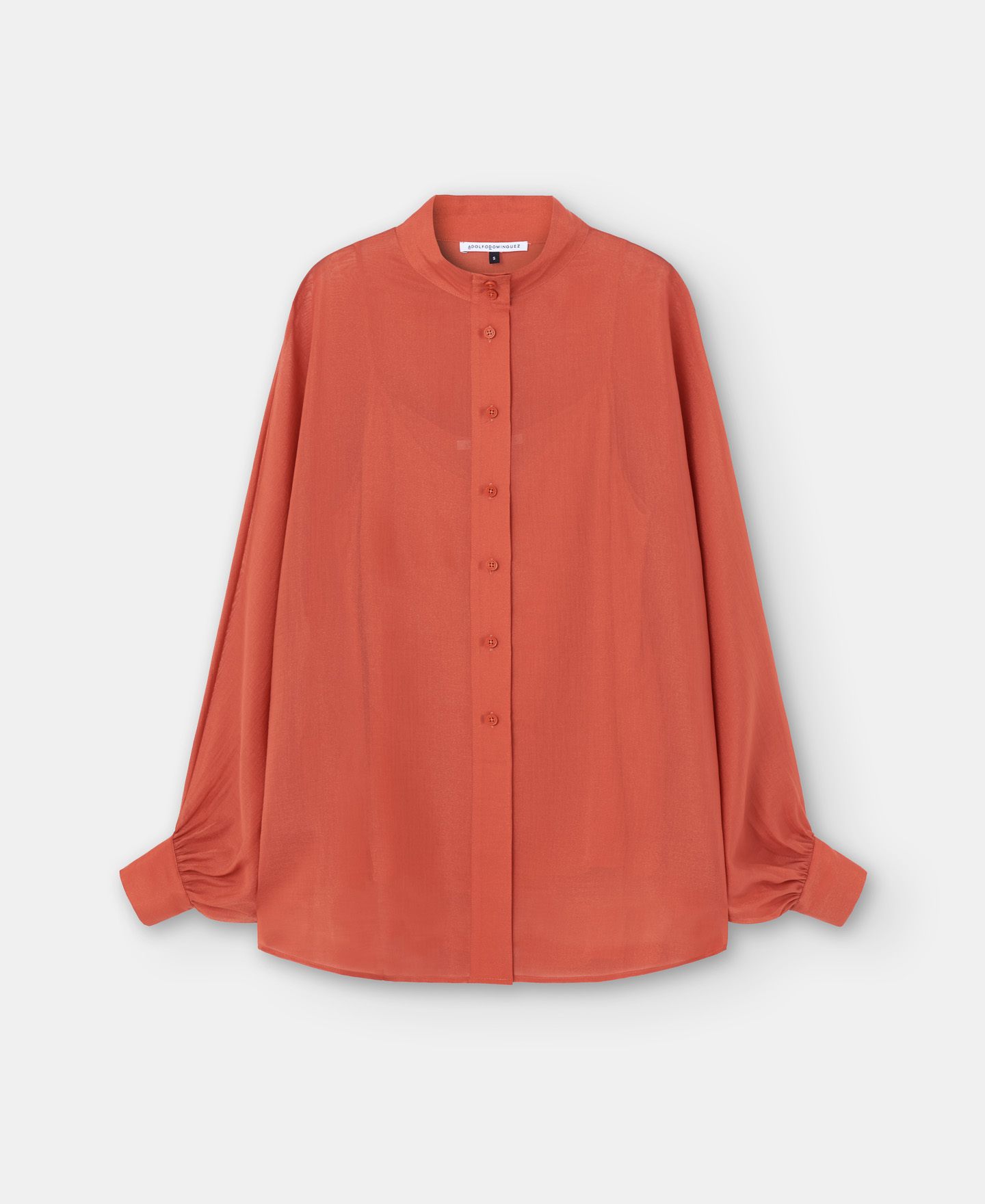 Oversize lyocell shirt image number 4