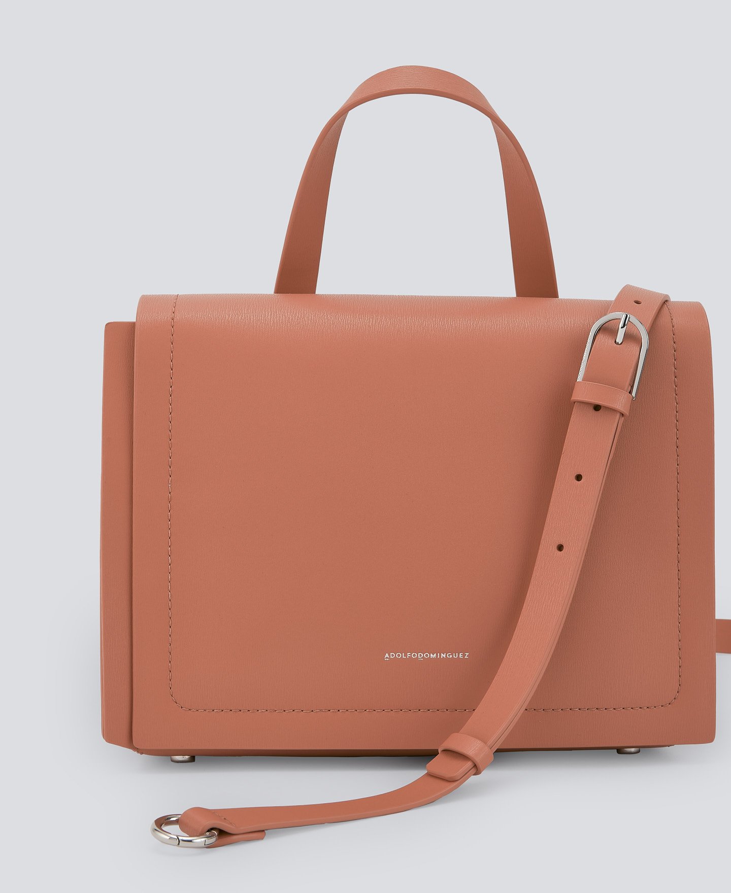 Brown responsible leather bag woman image number 3