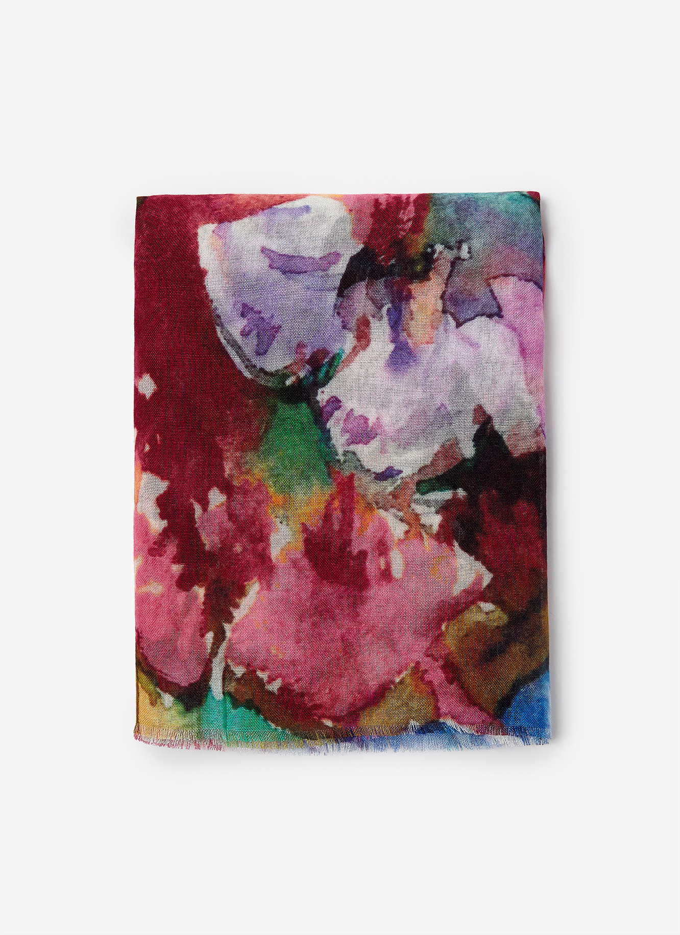 Modal foulard with flower print image number 0