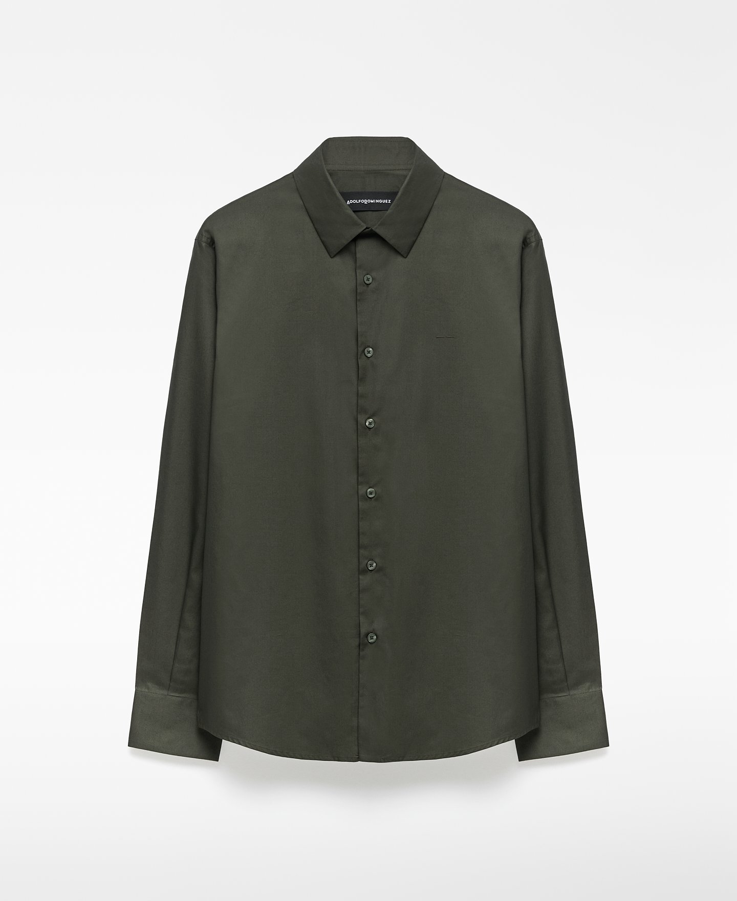 Regular fit lapel collar shirt man image number 4