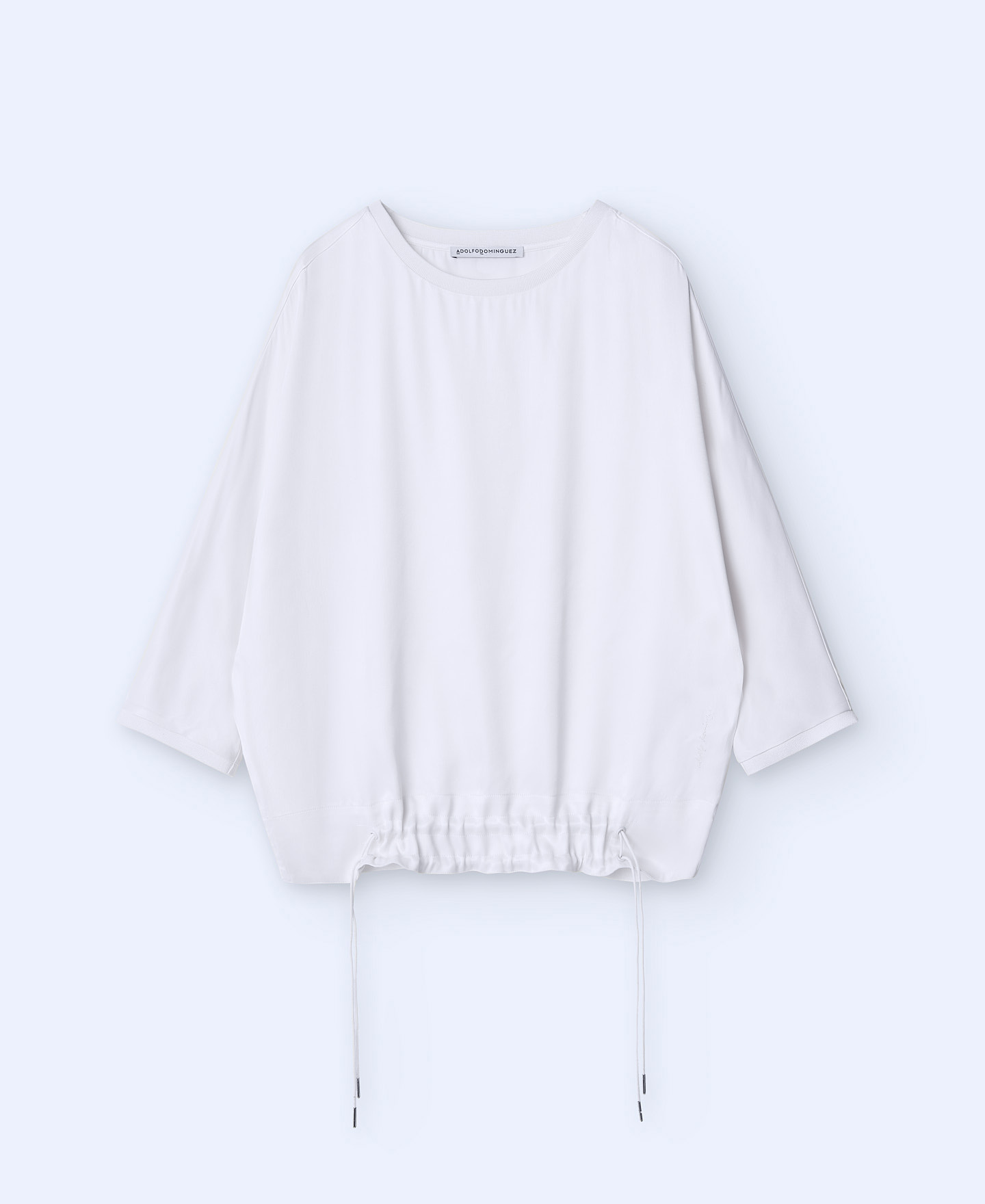Drawstring fluid shirt image number 4