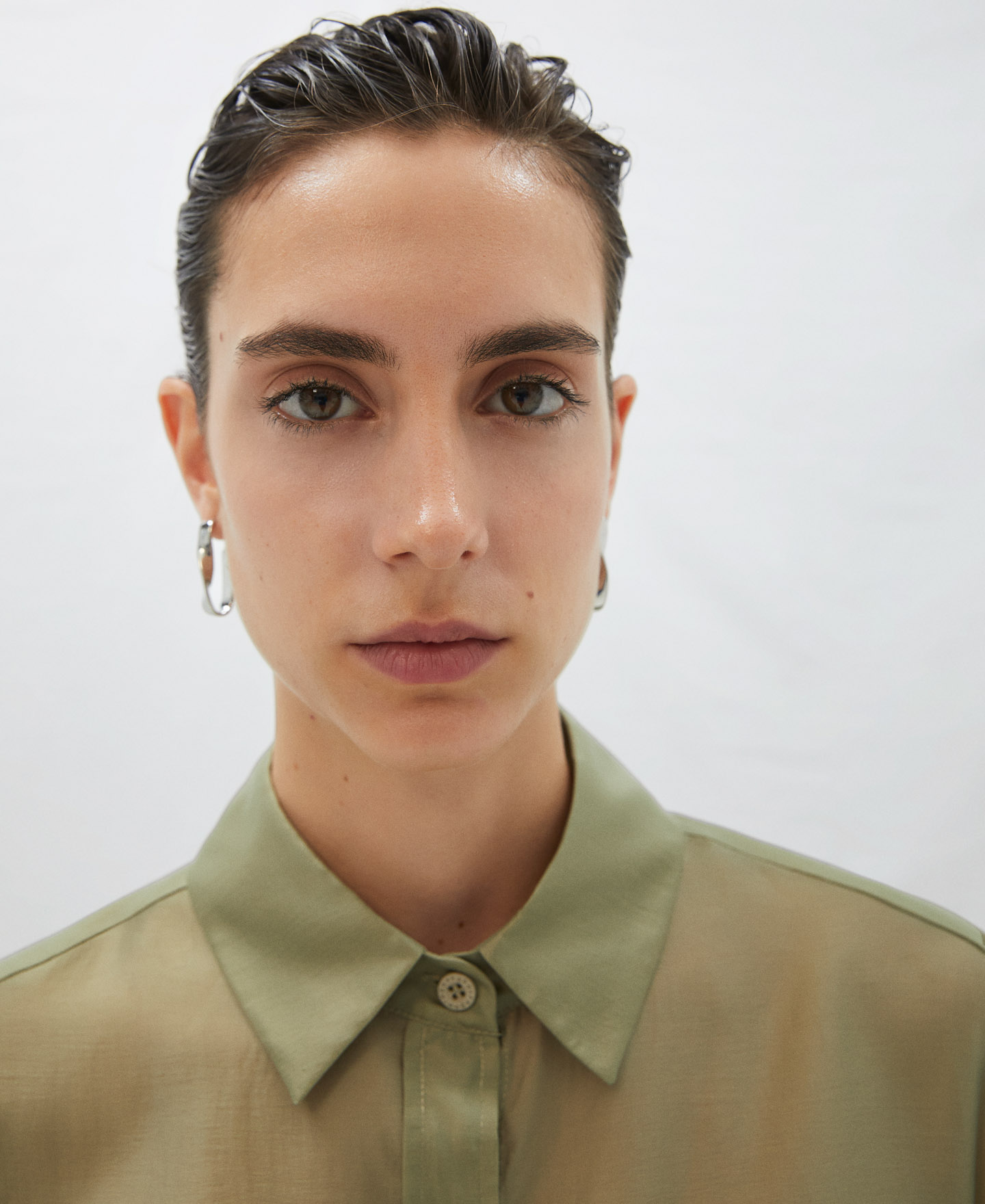 Bat sleeve shirt in lyocell image number 3