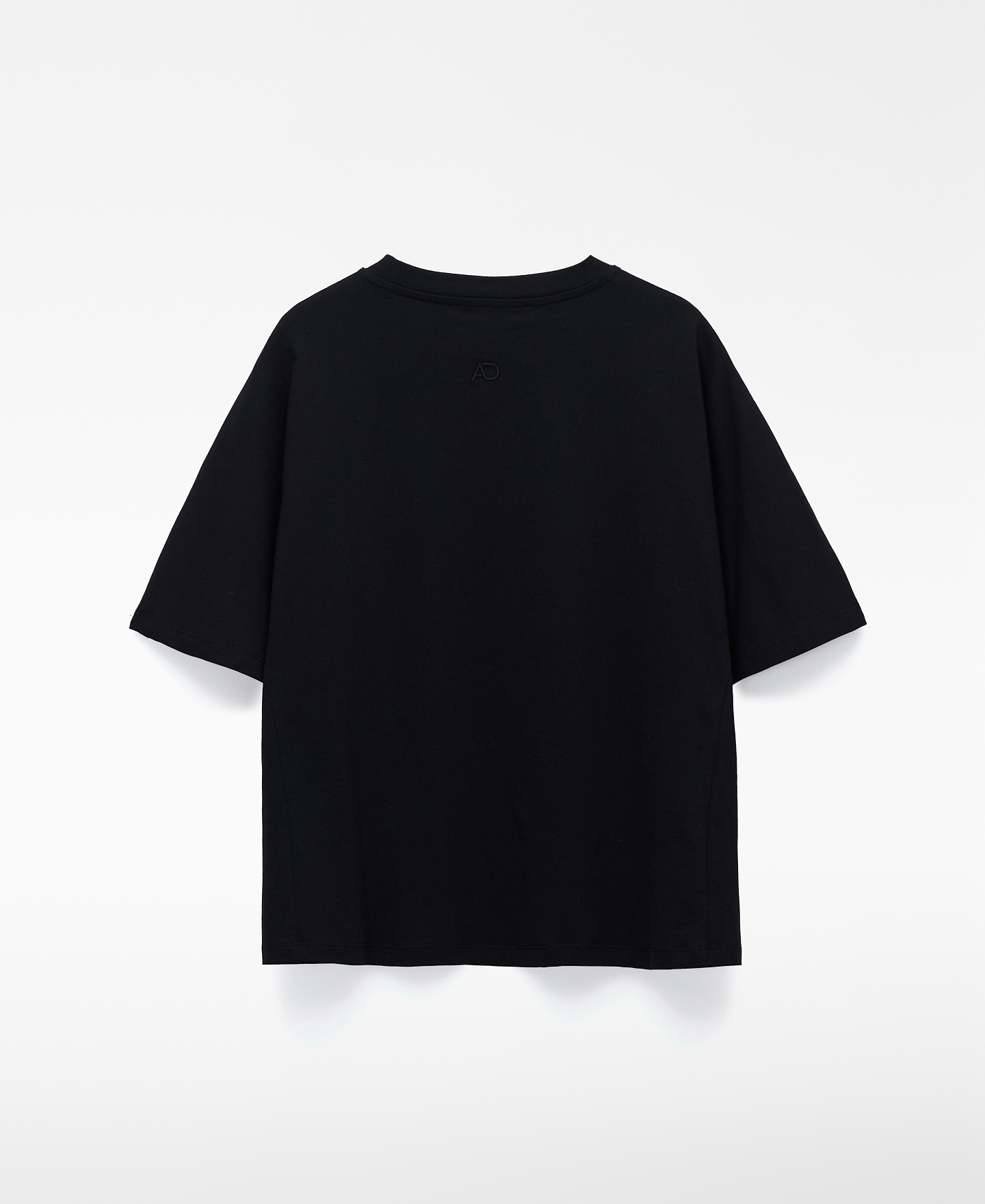 Ausgestelltes T-Shirt mit Rundhalsausschnitt aus Baumwolle image number 5