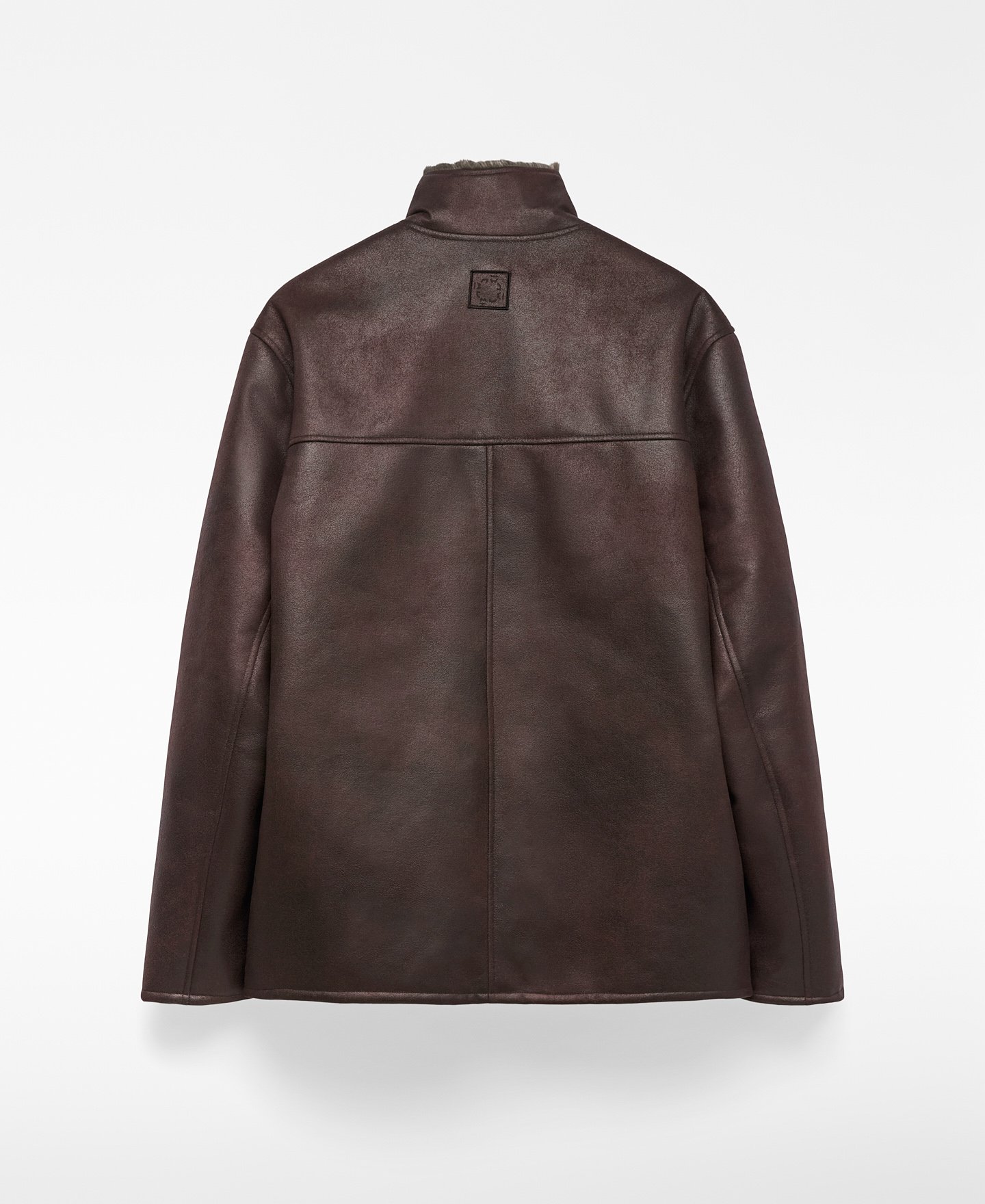 Non-Leather band collar jacket man image number 5