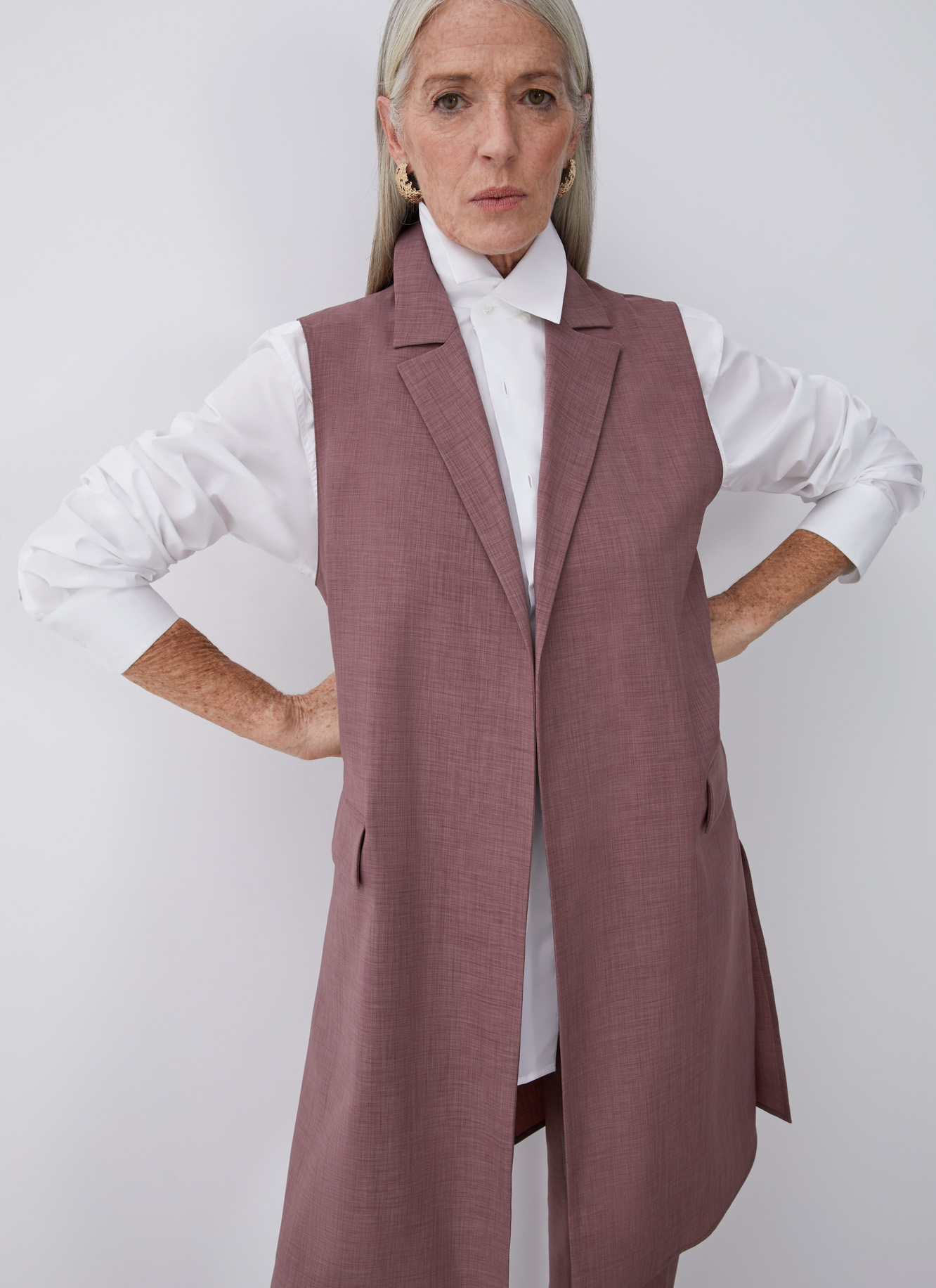 Long waistcoat with notched lapels image number 0
