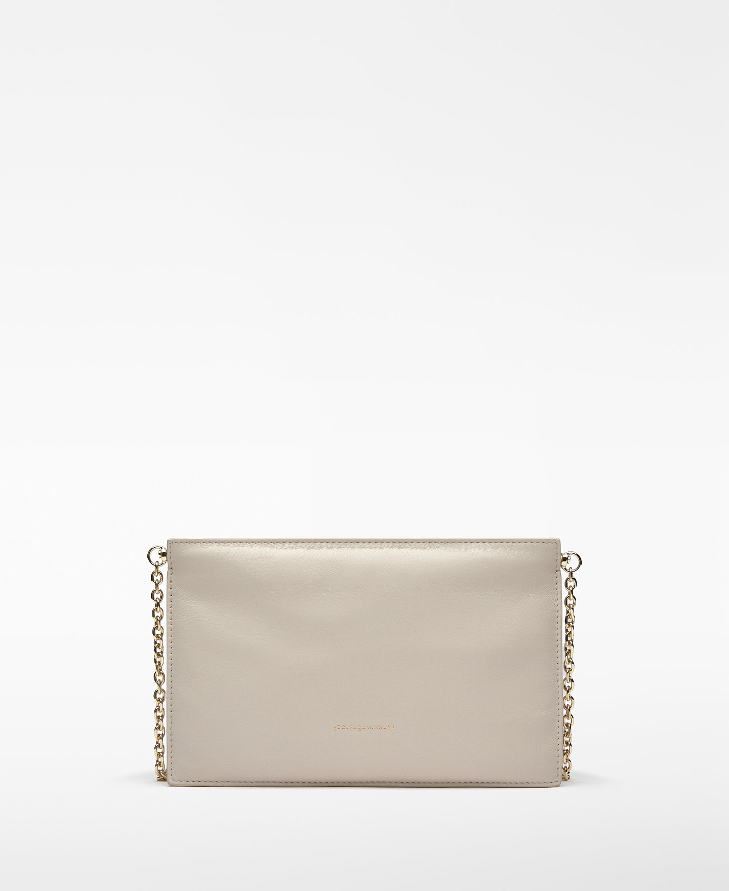 Leather padded clutch woman image number 0