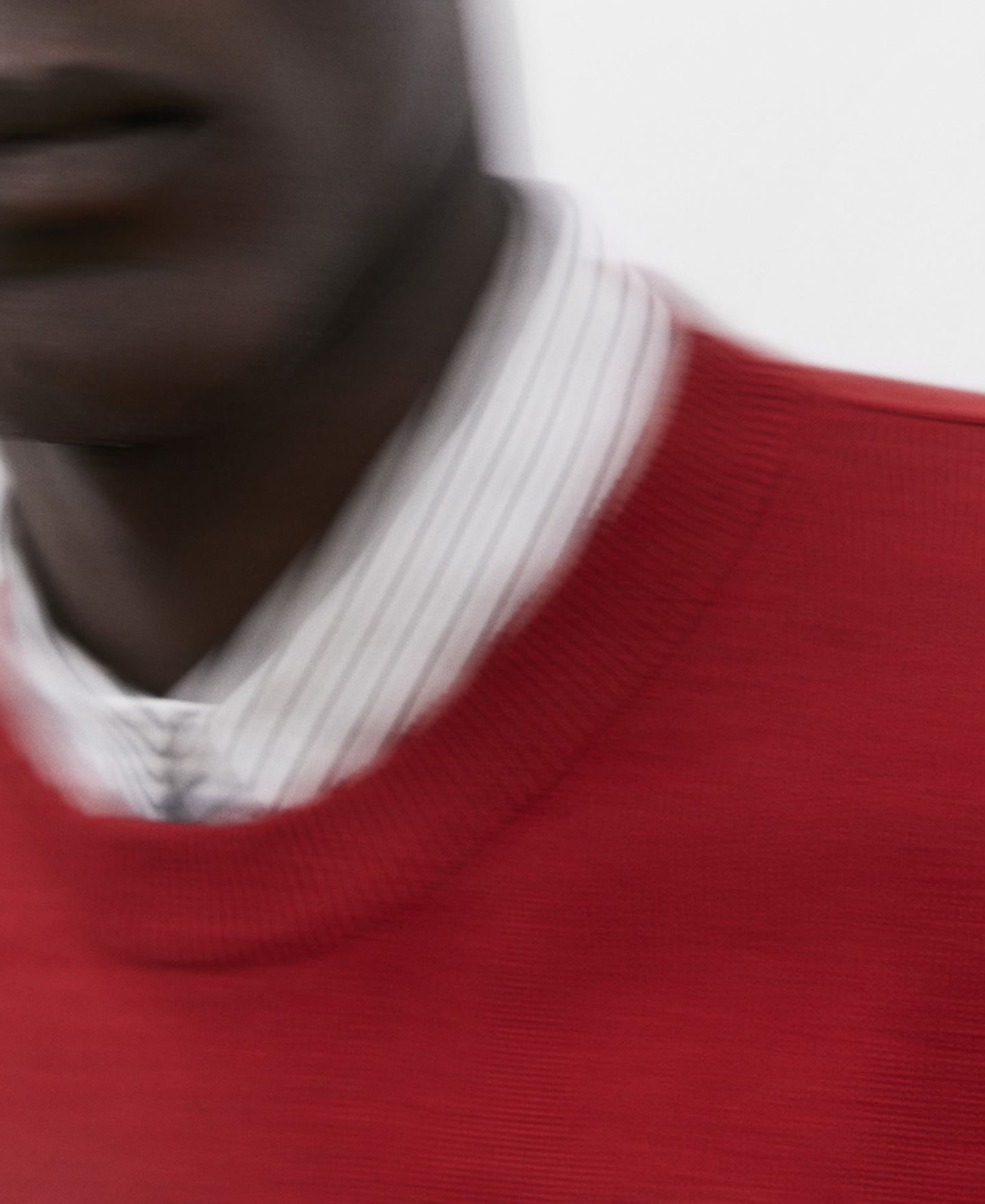 Jersey hombre cuello caja en algodón image number 3