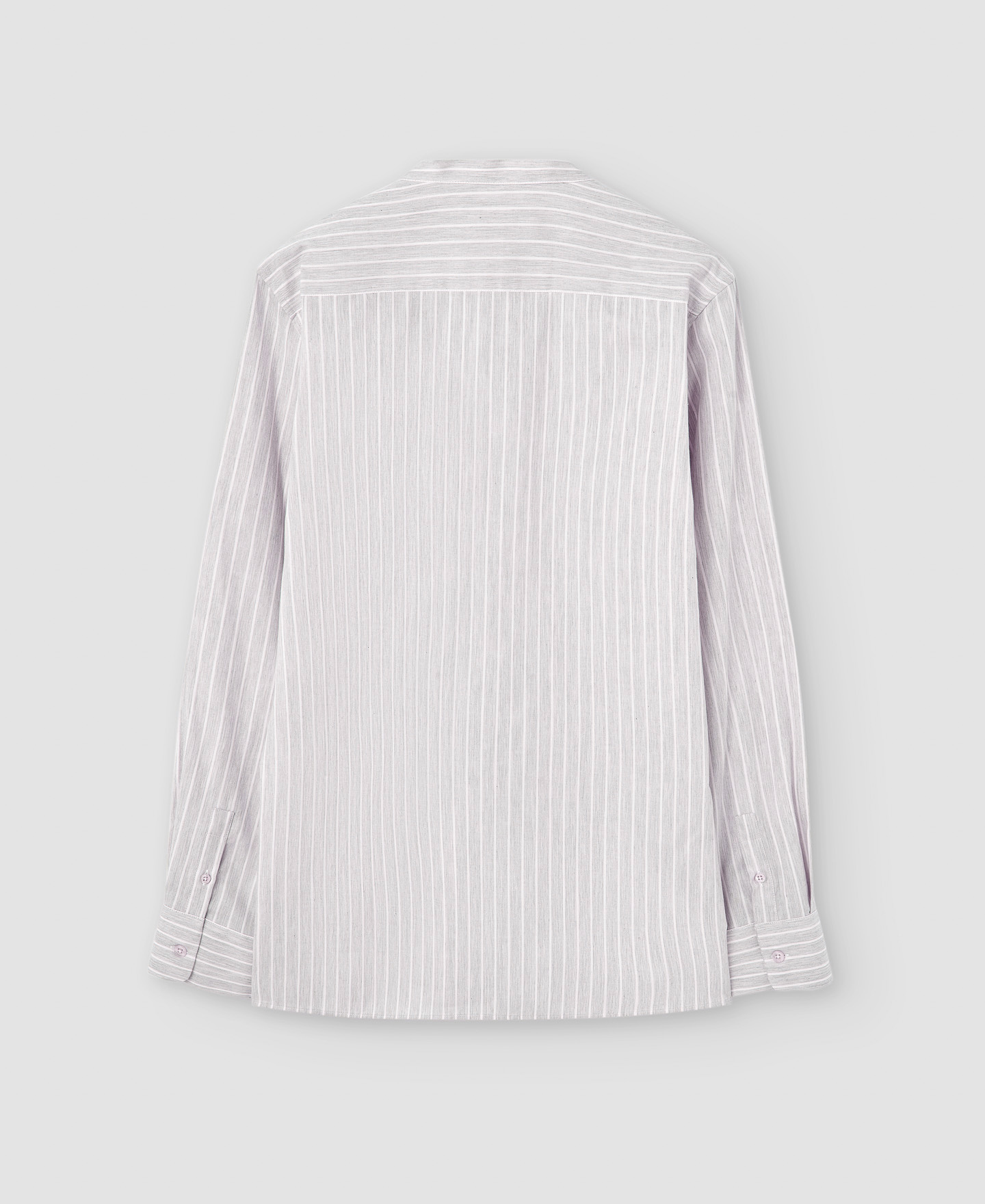 Mandarin collar cotton shirt image number 5