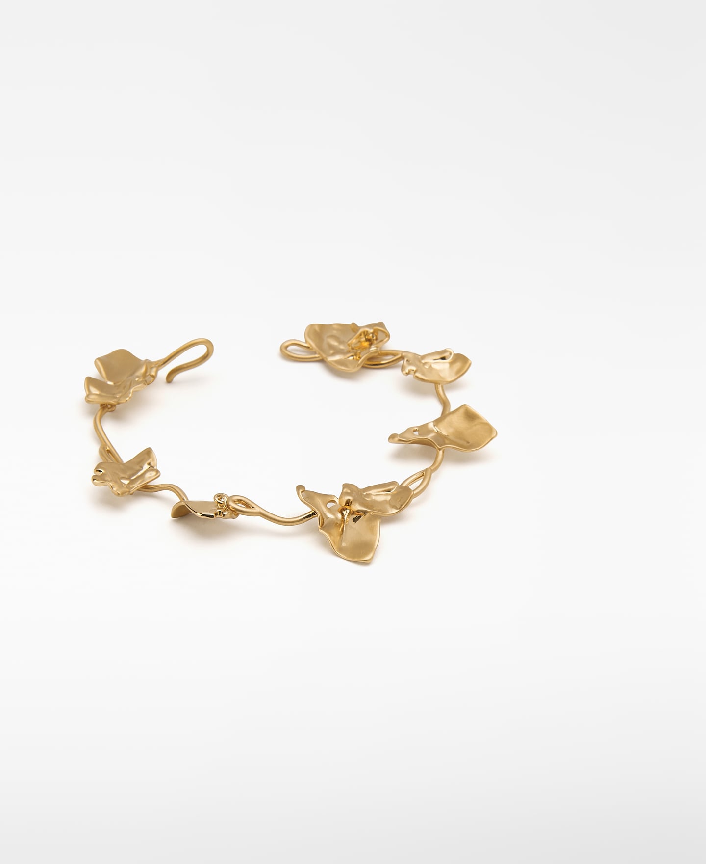 Metallarmband mit Blume image number 1