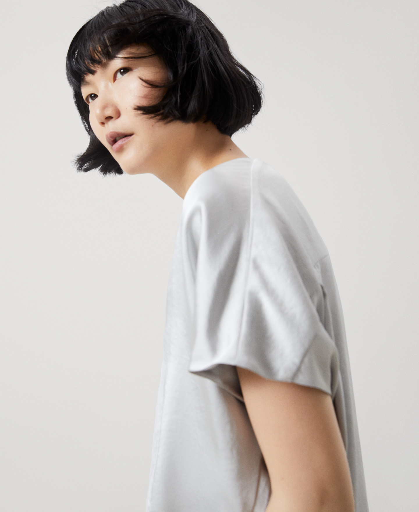 Draped V-neck top image number 3