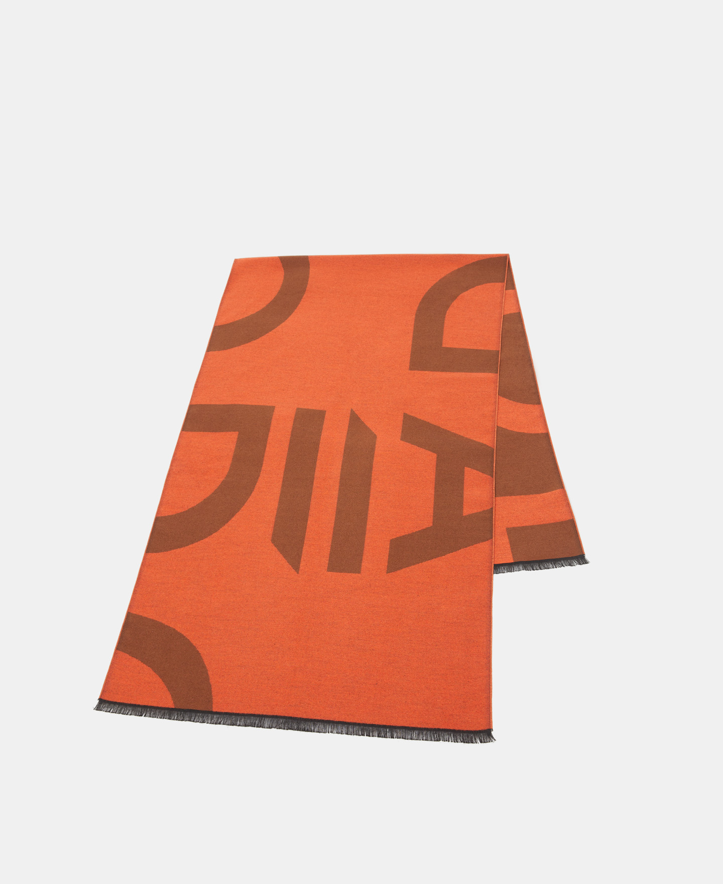 Two-tone maxi logo scarf image number 2