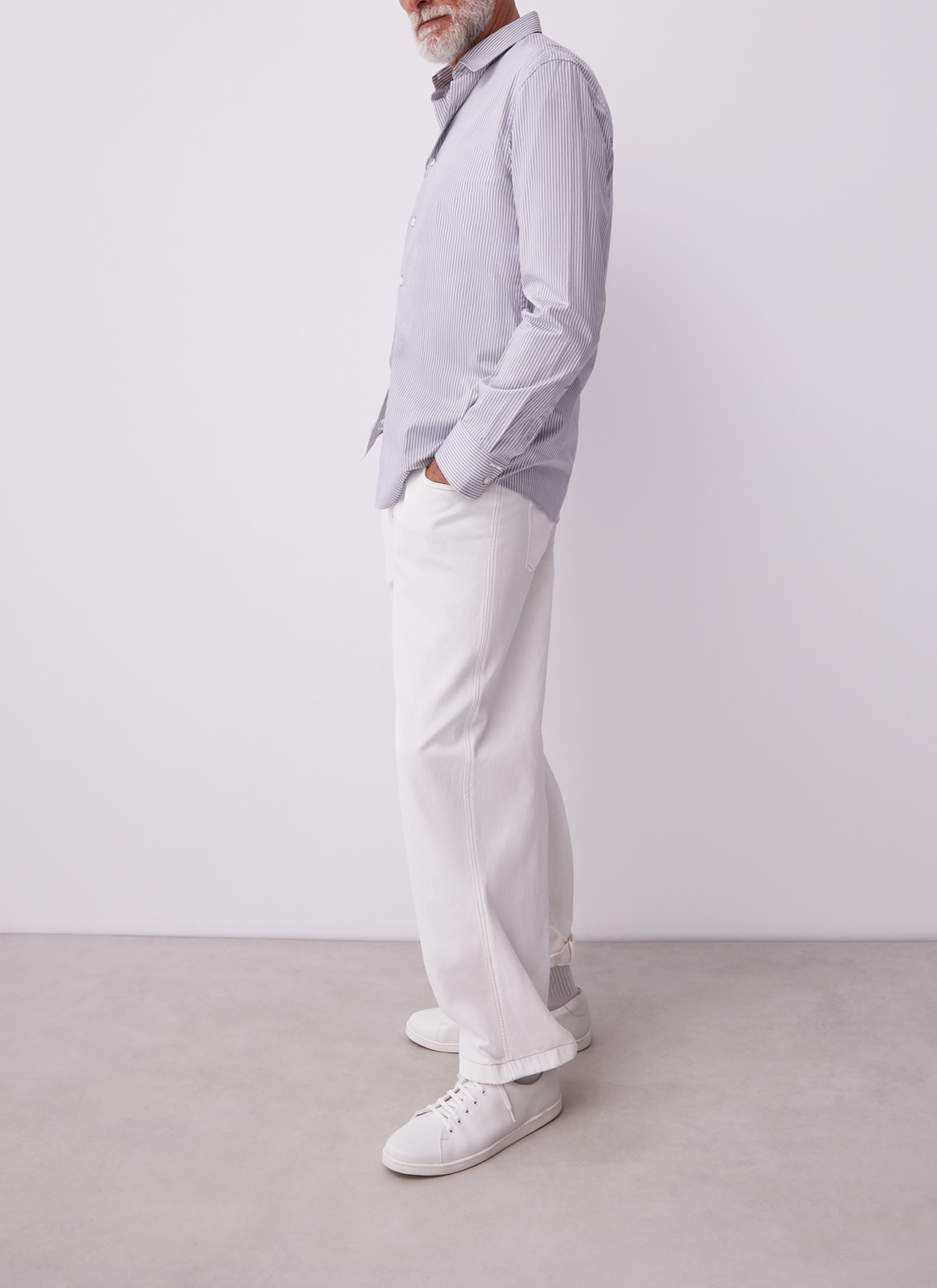 Striped cotton shirt image number 2