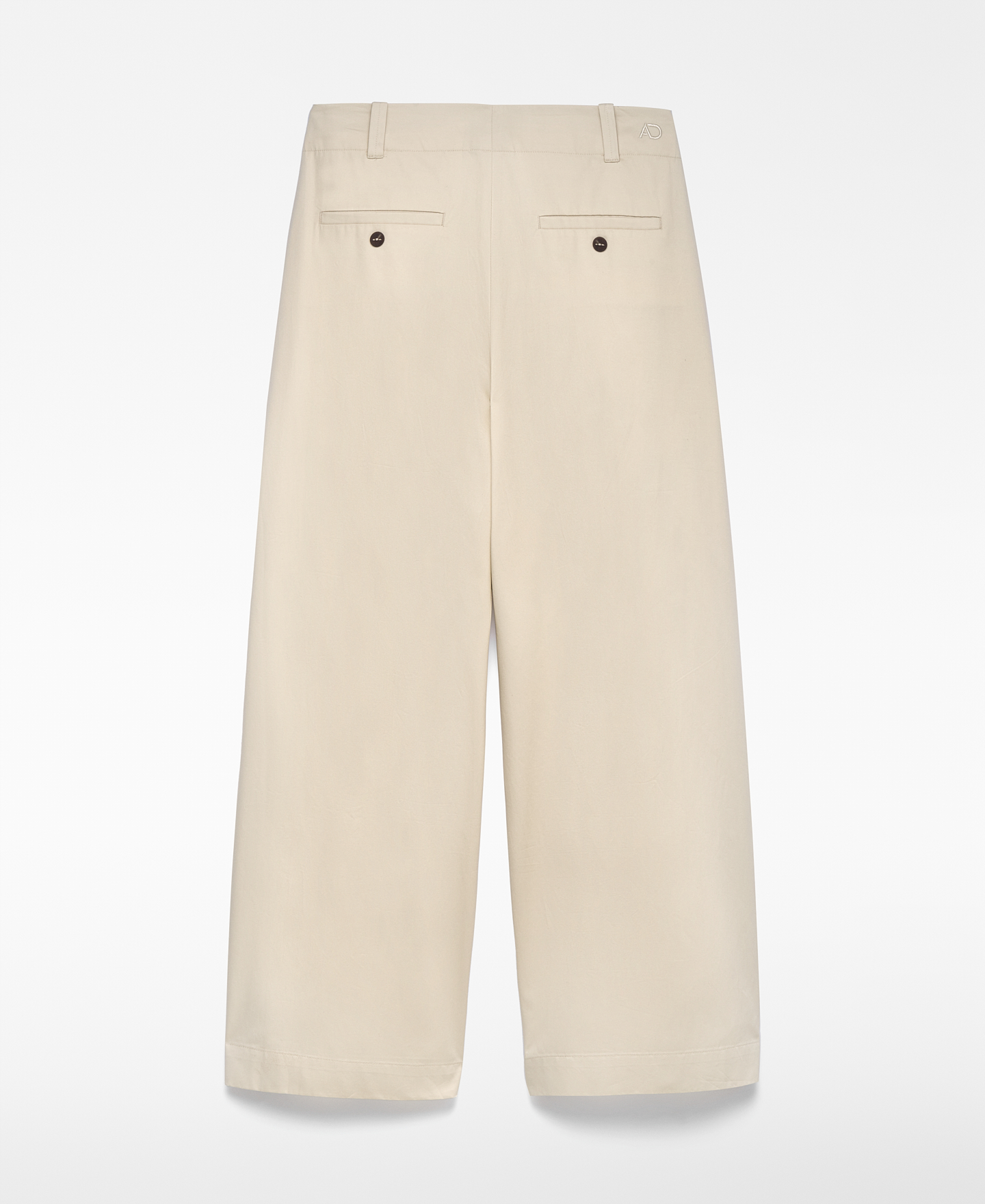 Pantalon taille haute en coton femme image number 5