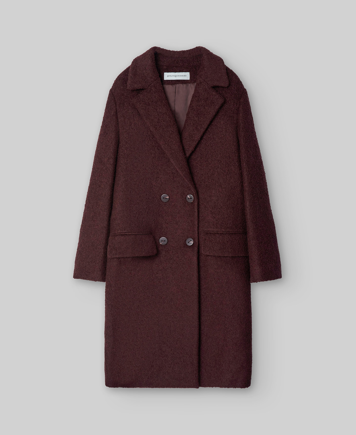 Wool blend tailored coat woman image number 4