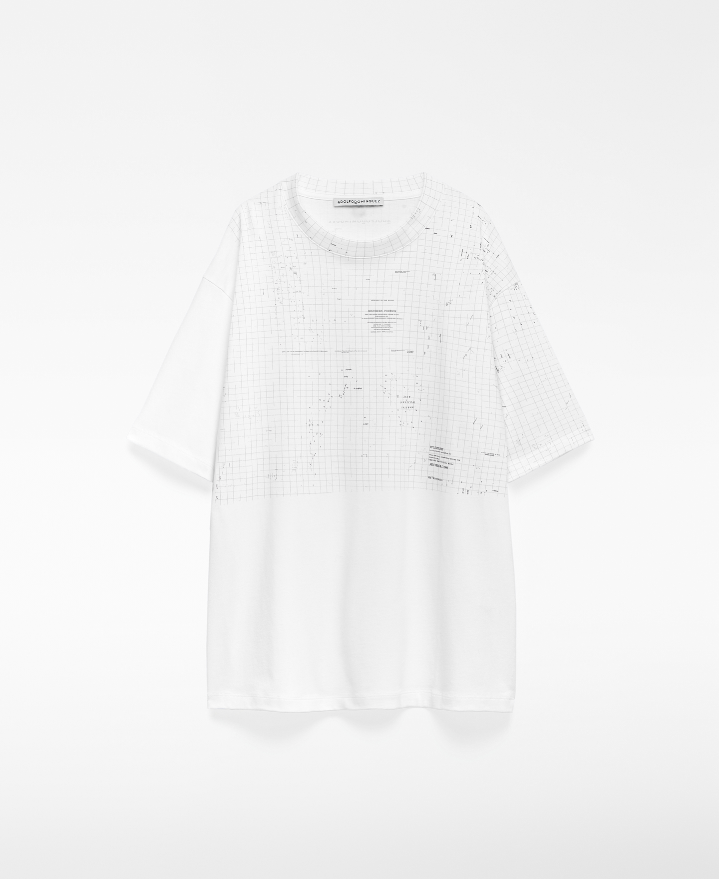 Map-printed organic cotton T-shirt woman image number 4