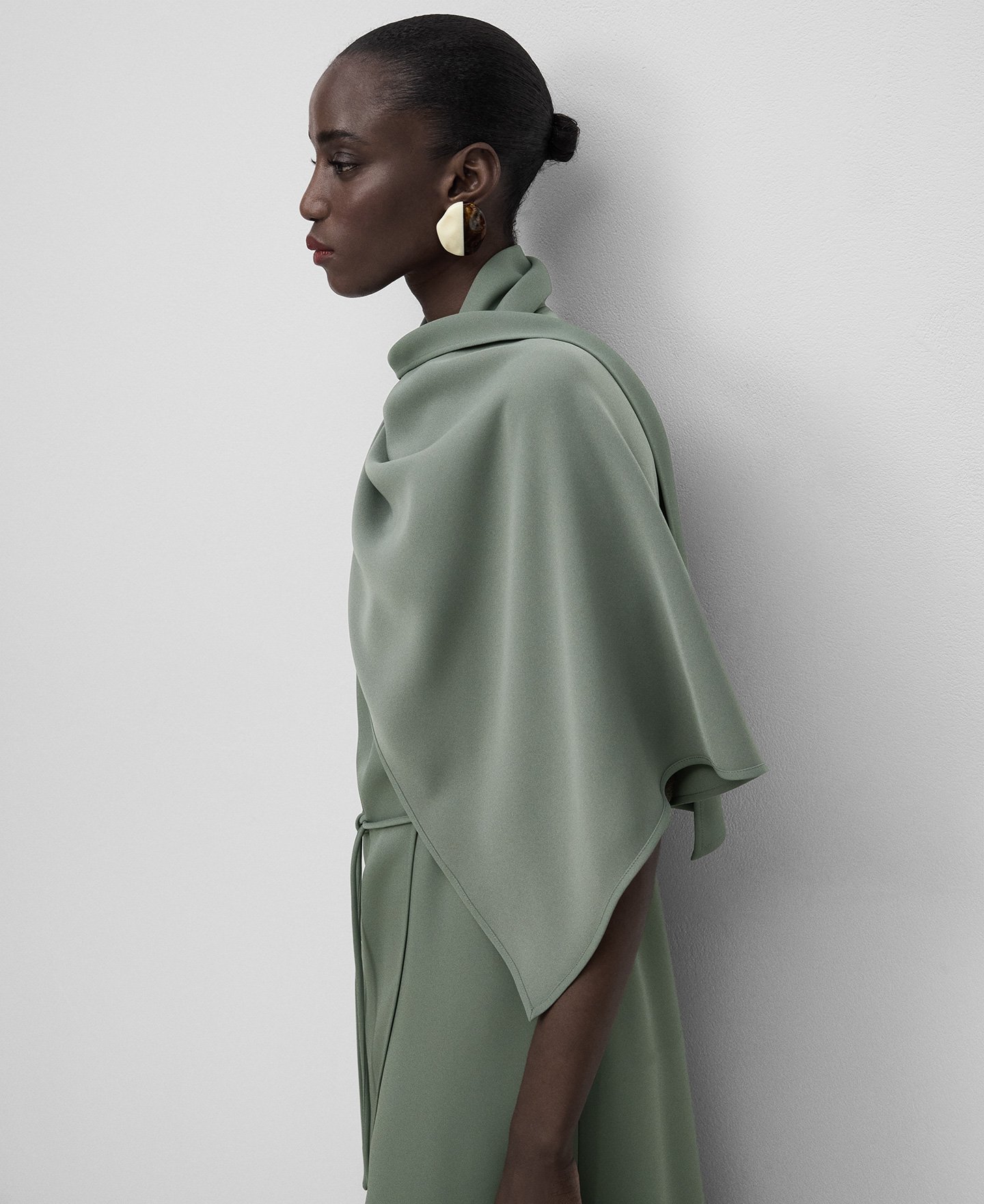 Double-front midi dress woman image number 3