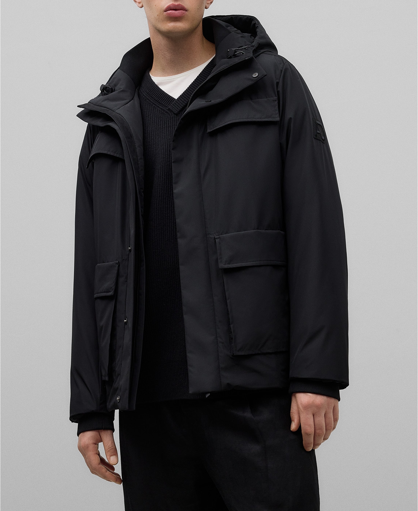 Chaquet&oacute;n acolchado capucha hombre image number 0