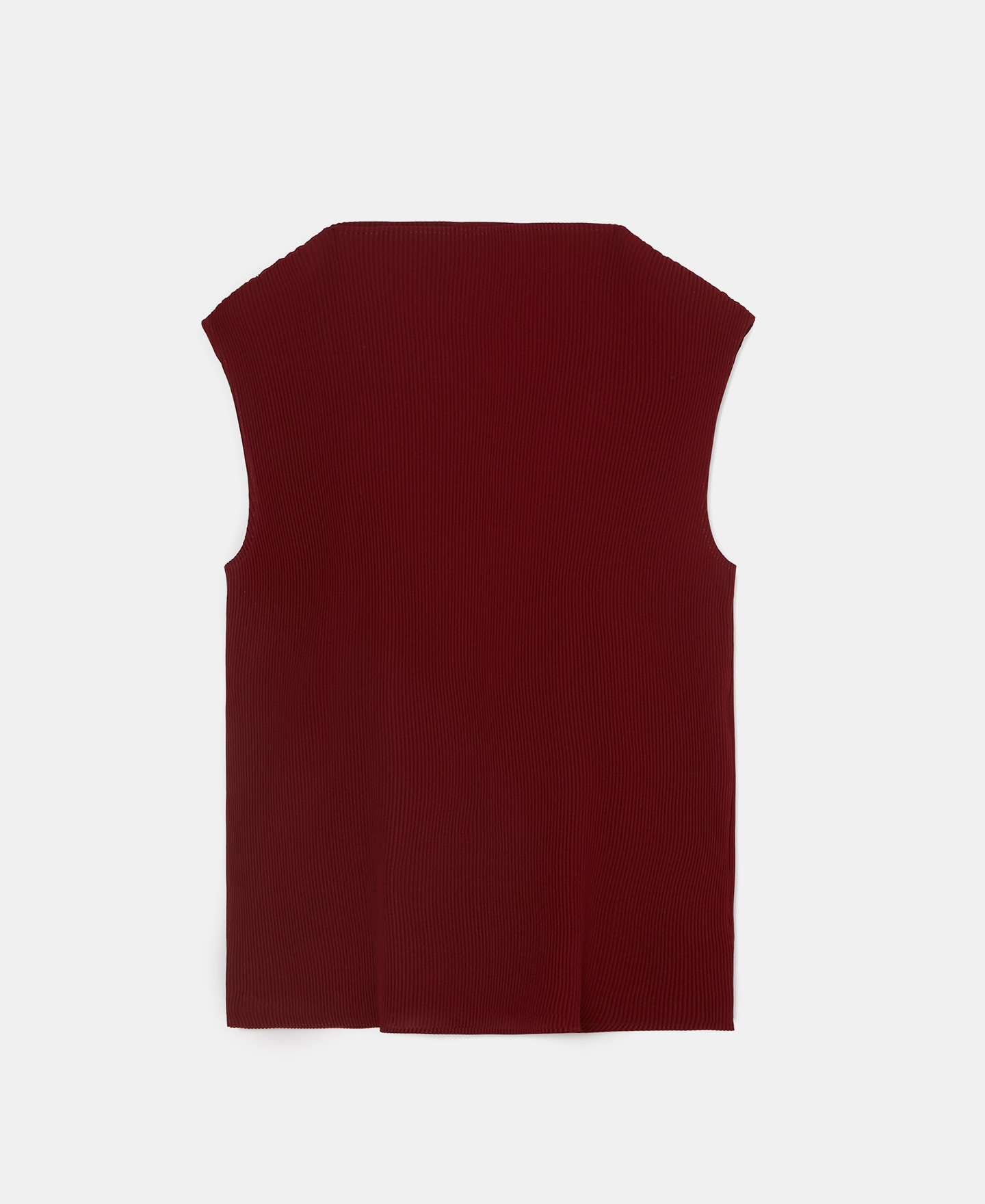 Pleated top with asymmetrical hem image number 4