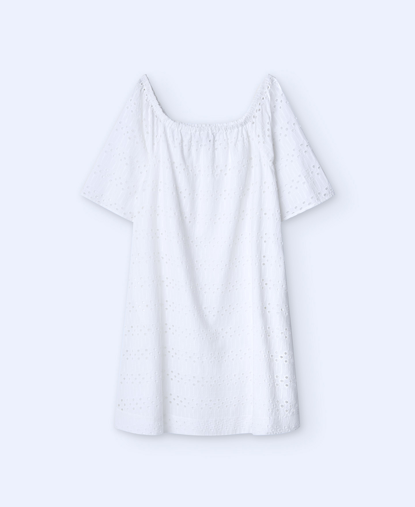 Bateau neckline embroidered dress image number 4