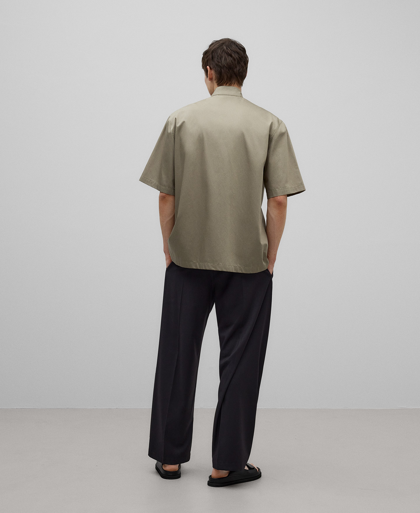Chemise à manches courtes en coton pour homme image number 2