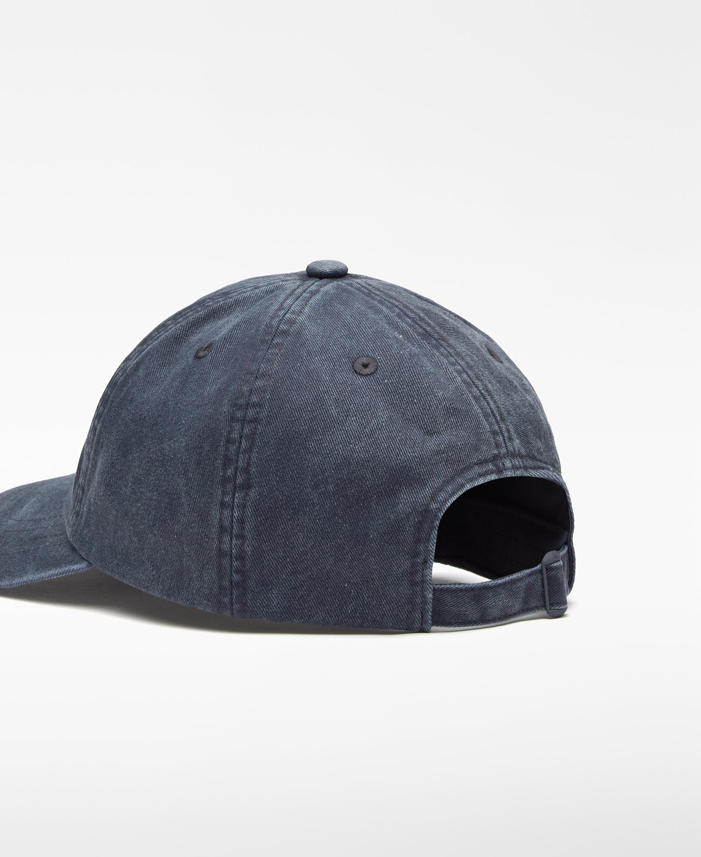 Cotton denim cap with patch man image number 2