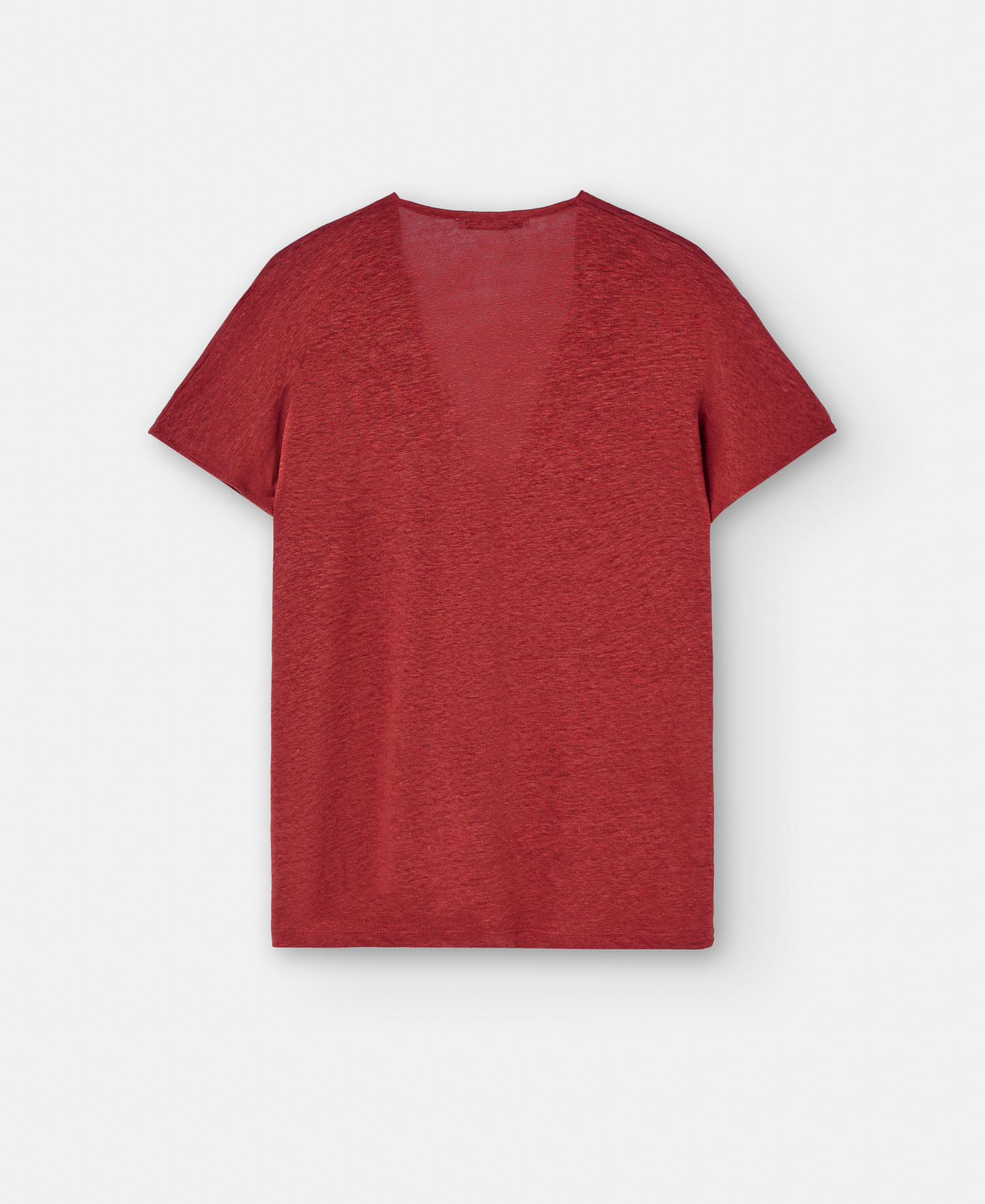 Linen V-neck T-shirt image number 1