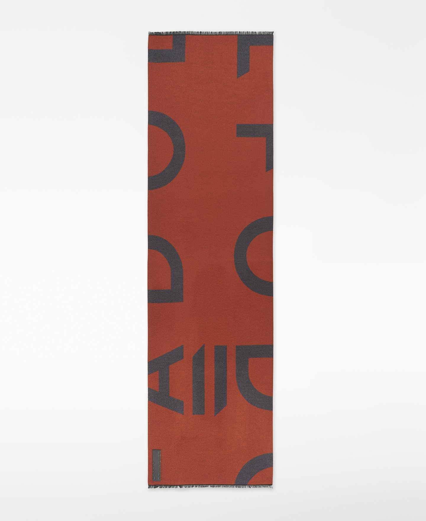 Bufanda bicolor maxi logo jacquard mujer image number 0