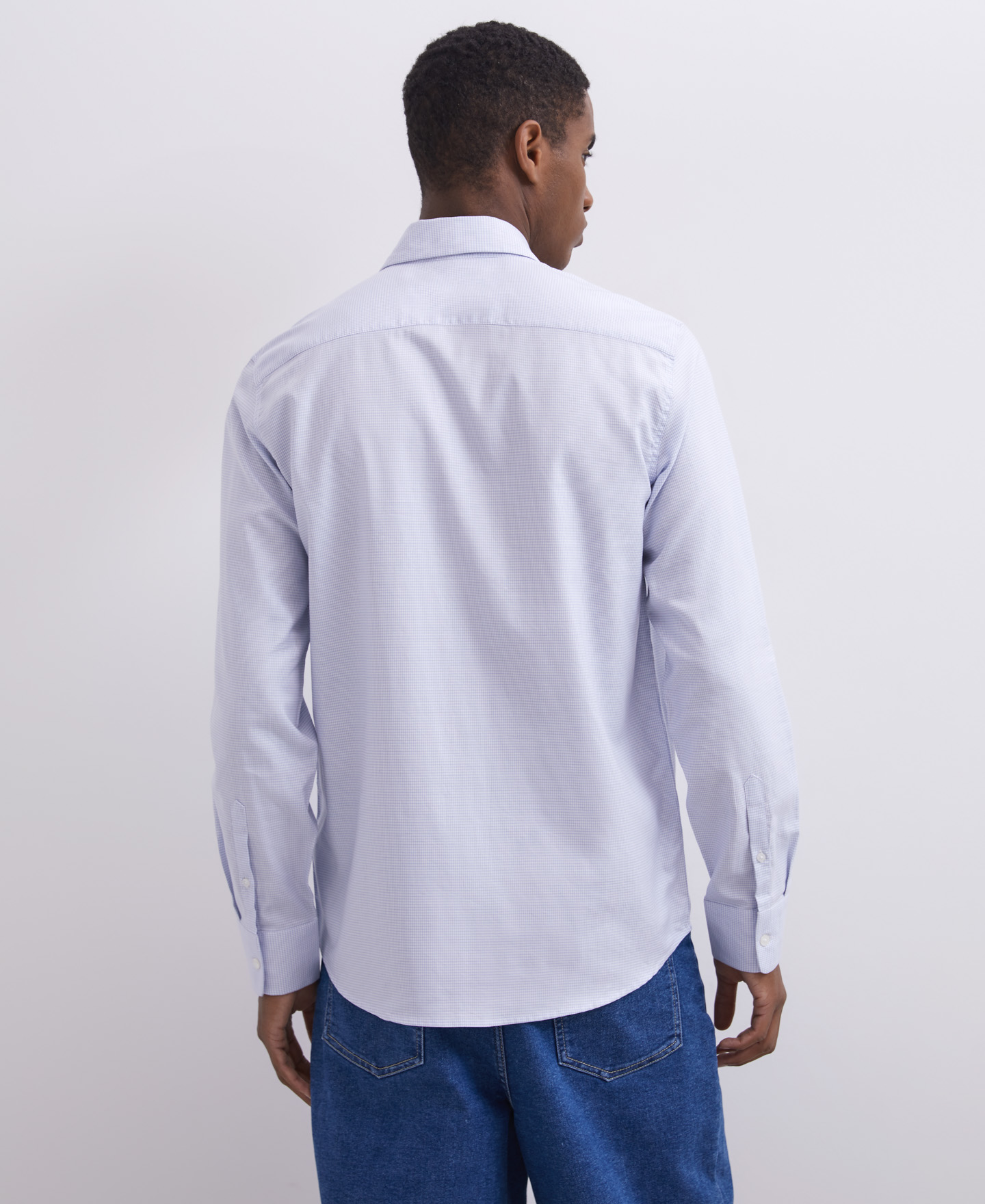Camisa cuadro Vichy en lyocell y algodón image number 1