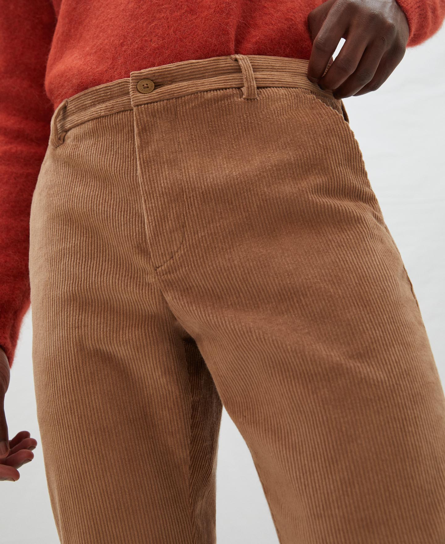 Corduroy chino trousers image number 3