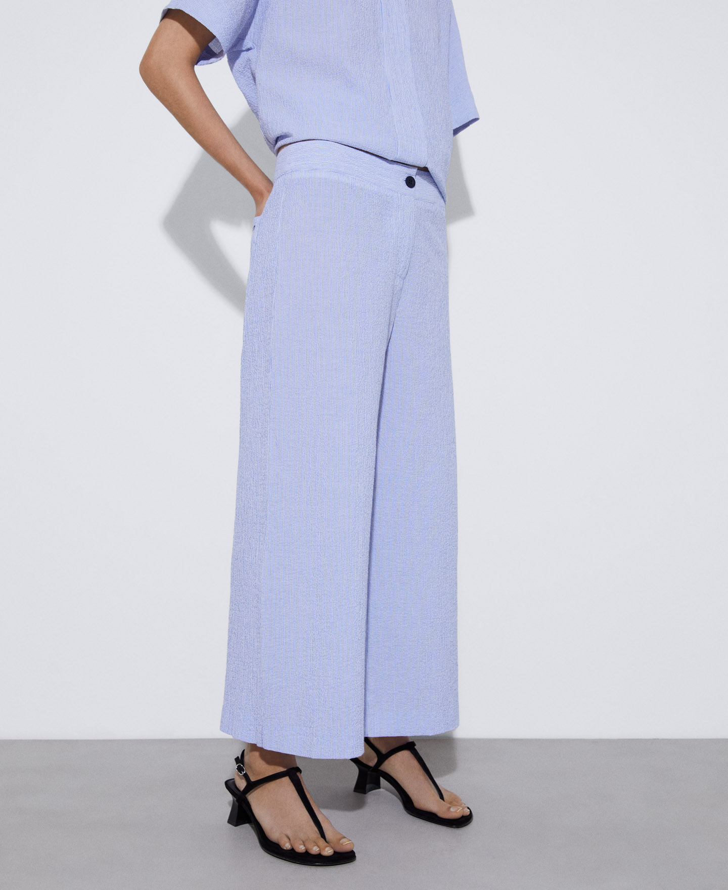 Responsible cotton culotte trousers image number 0