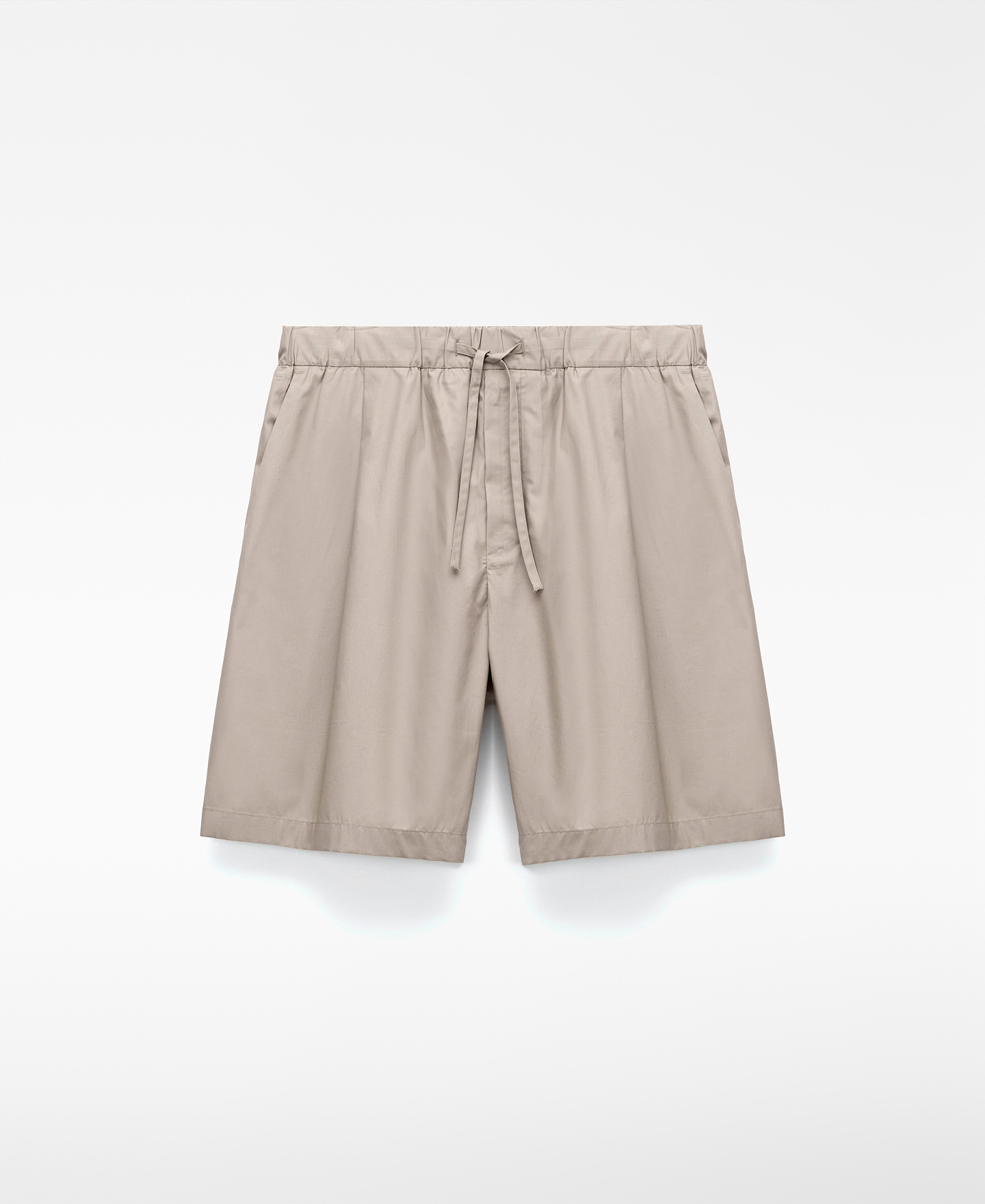 Bermudas de algod&atilde;o com duas pregas image number 4