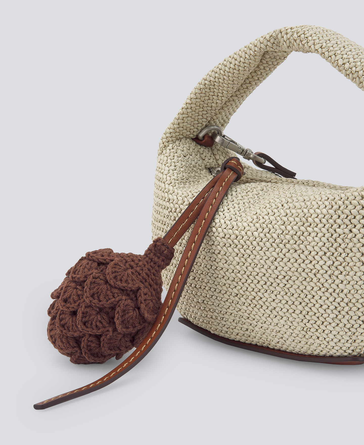 Braided mini hobo bag woman image number 3