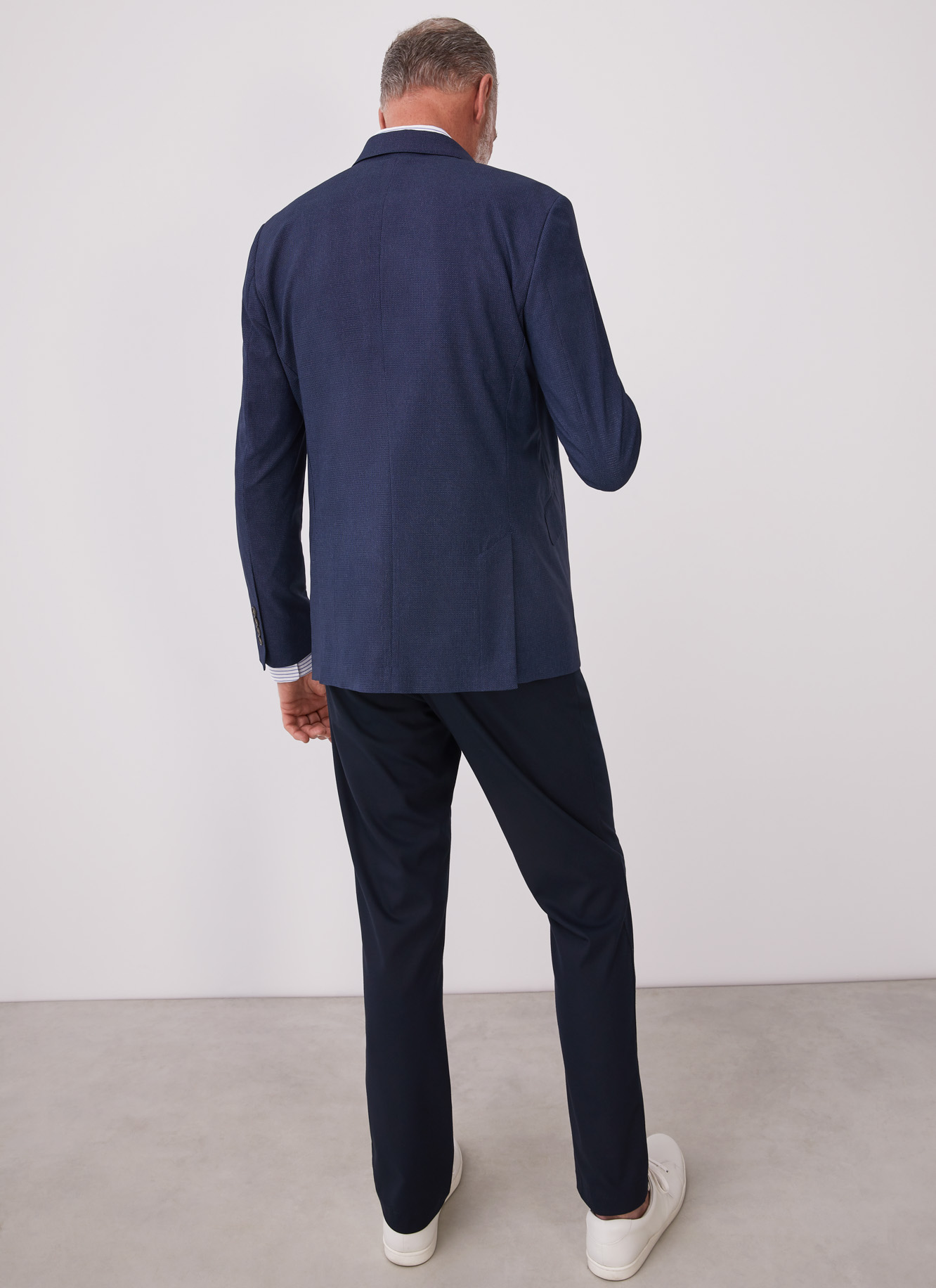 Jacket with pique print image number 4